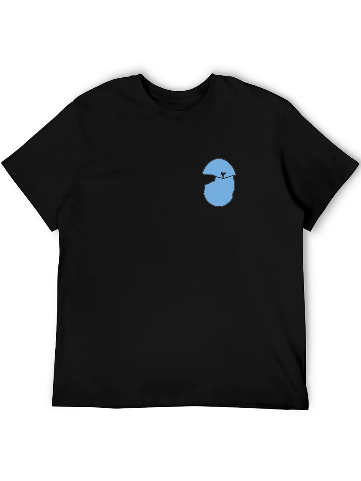 Mens Black T-Shirt with Graphic Design product image 5