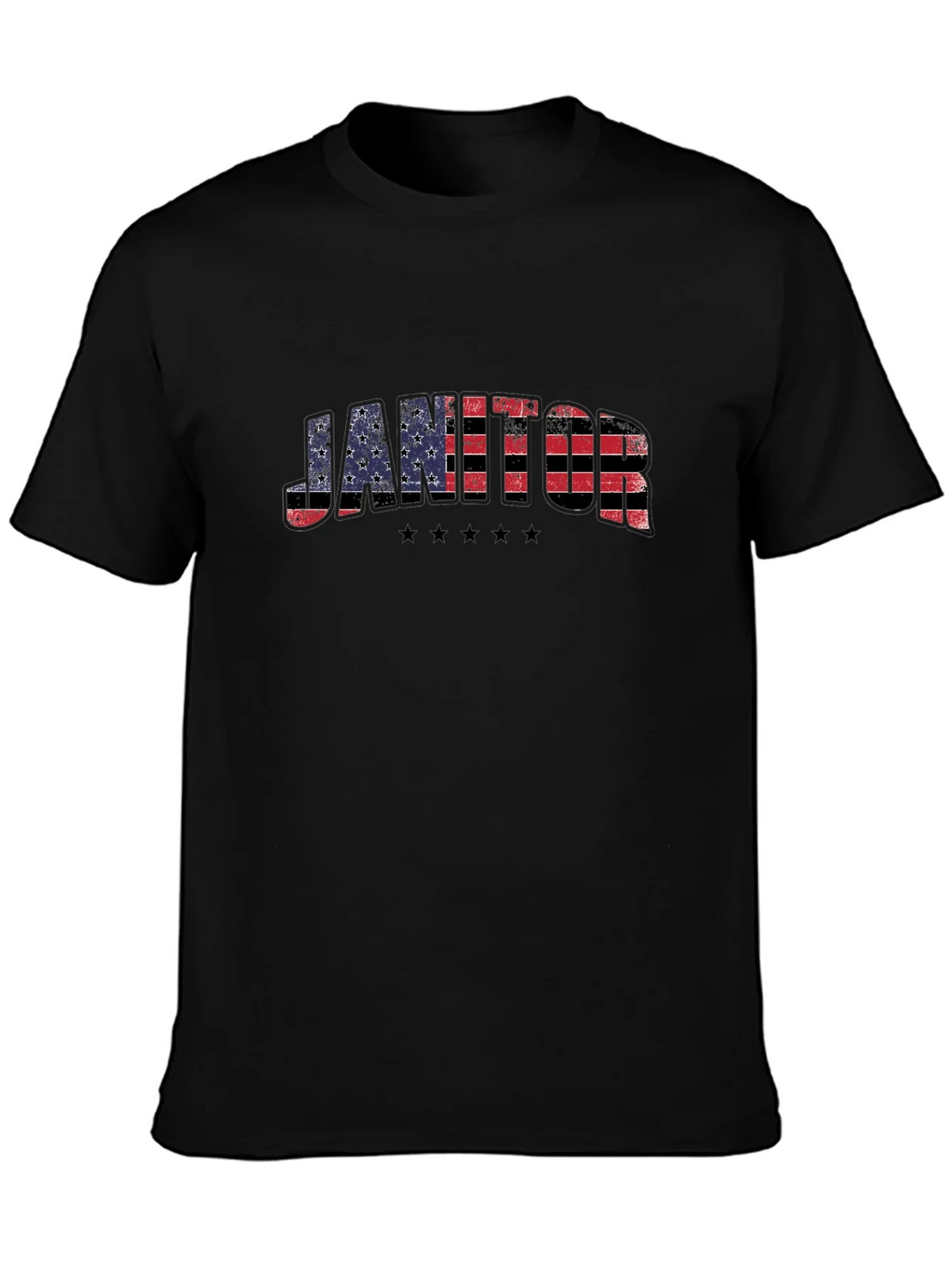 Janitor American Flag Patriotic T-Shirt product image 3