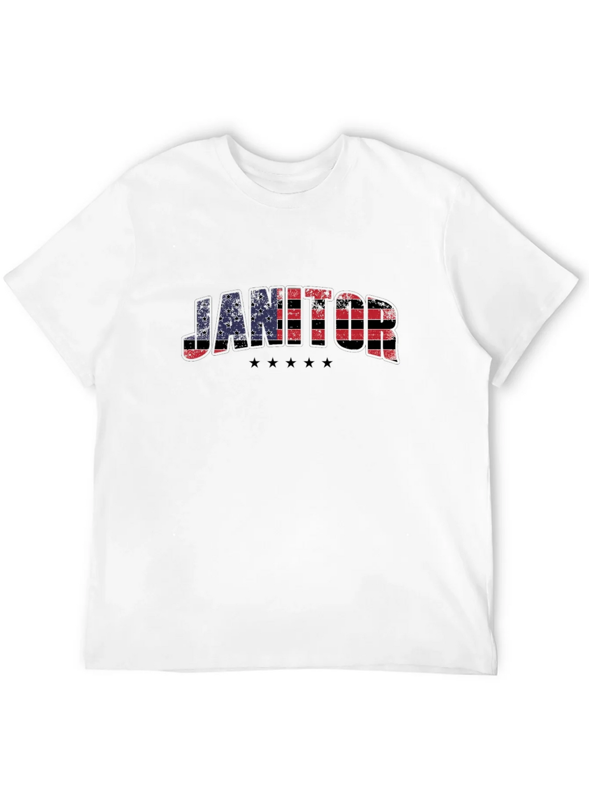Janitor American Flag Patriotic T-Shirt product image 11