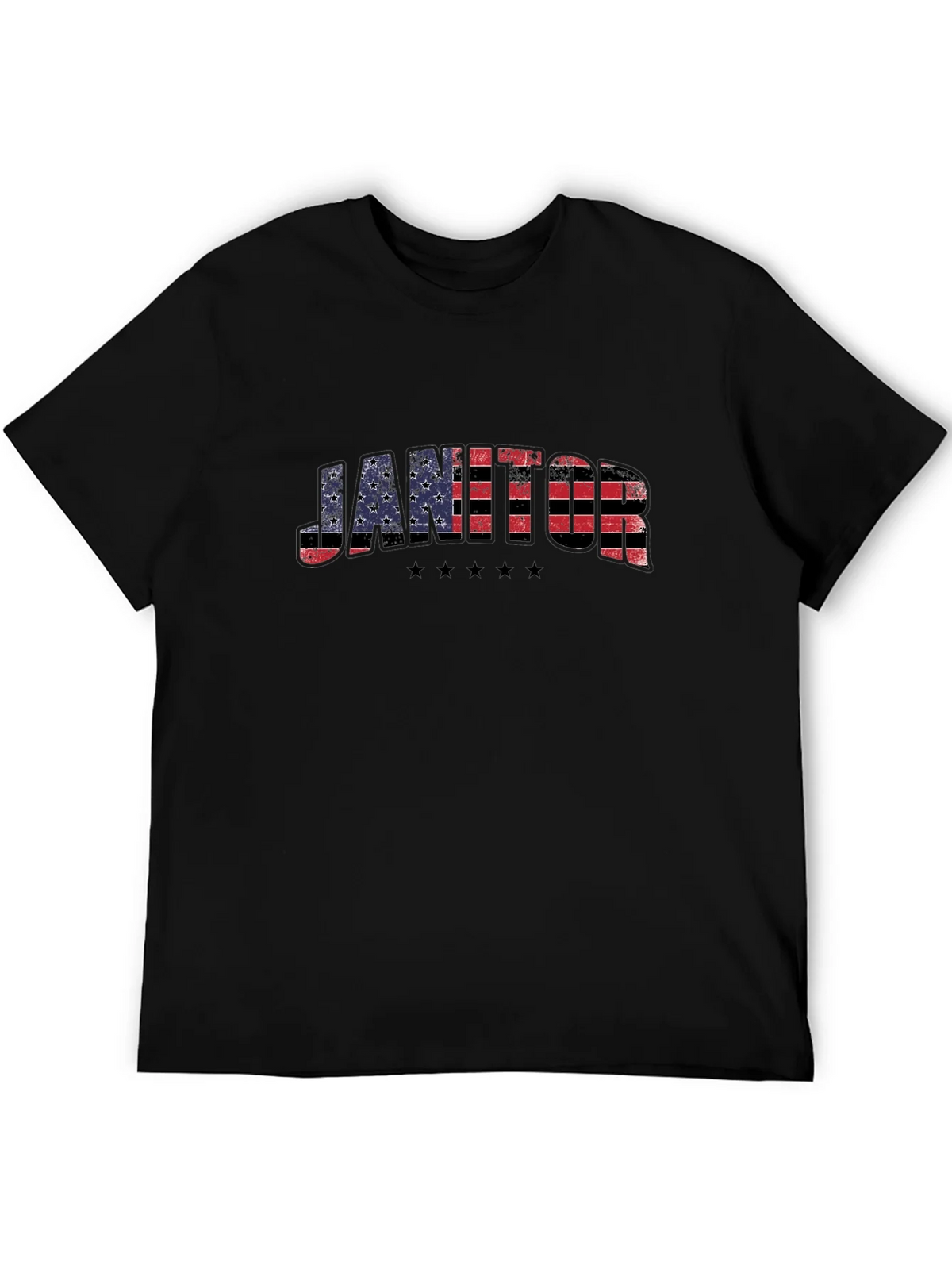 Janitor American Flag Patriotic T-Shirt product image 5