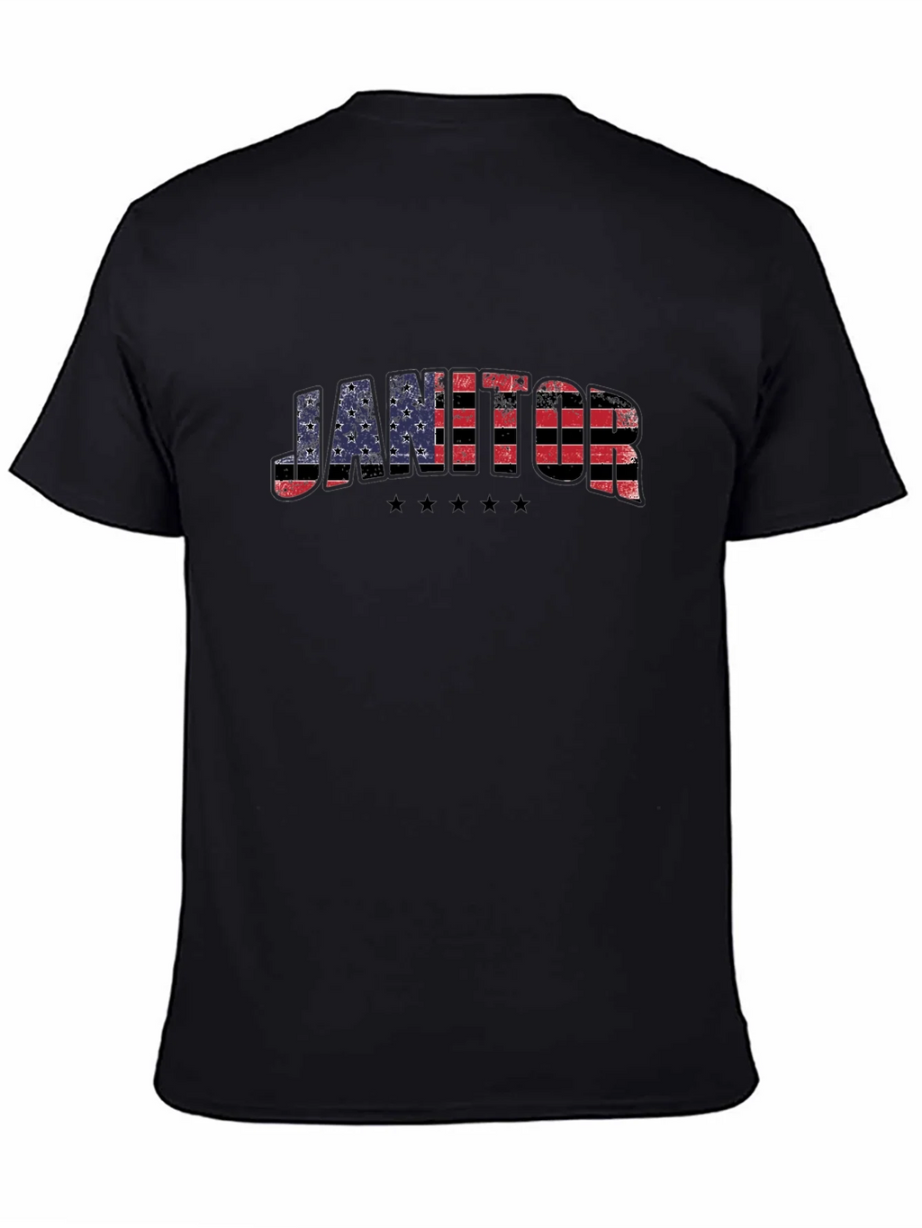 Janitor American Flag Patriotic T-Shirt product image 4