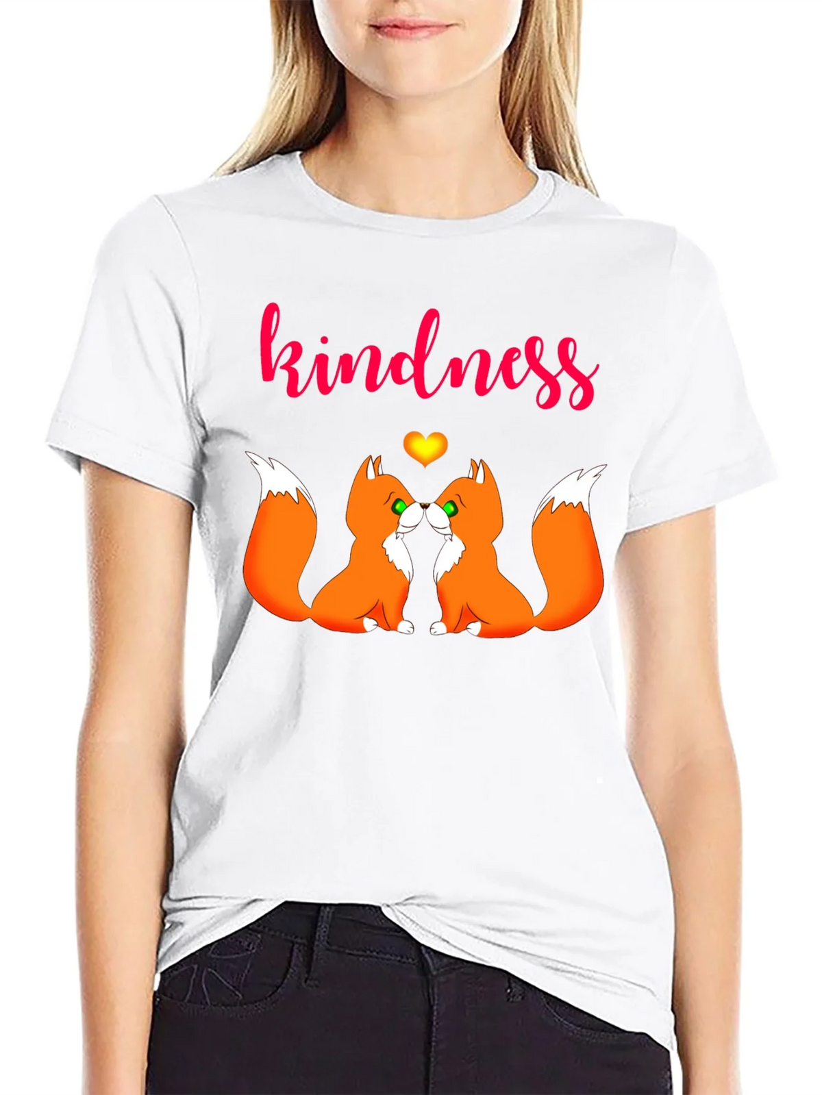 Kindness Foxes Graphic Tee product image 8