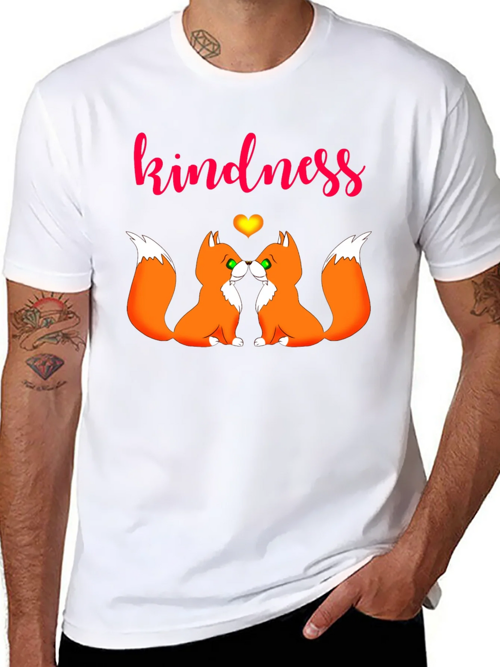 Kindness Foxes Graphic Tee product image 7