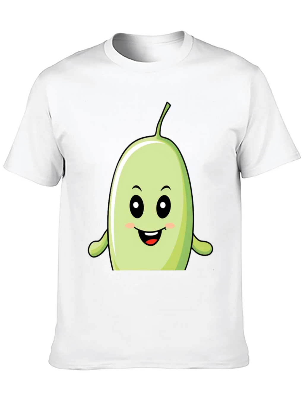 Funny Bean Cartoon Graphic Black T-Shirt product image 9