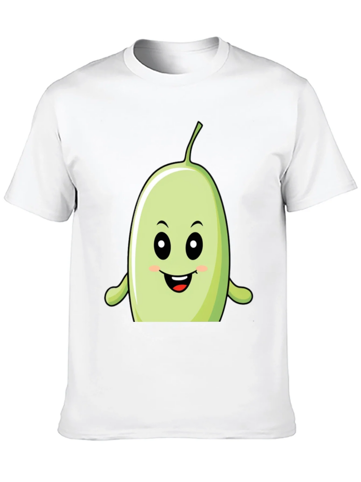 Funny Bean Cartoon Graphic Black T-Shirt product image 9