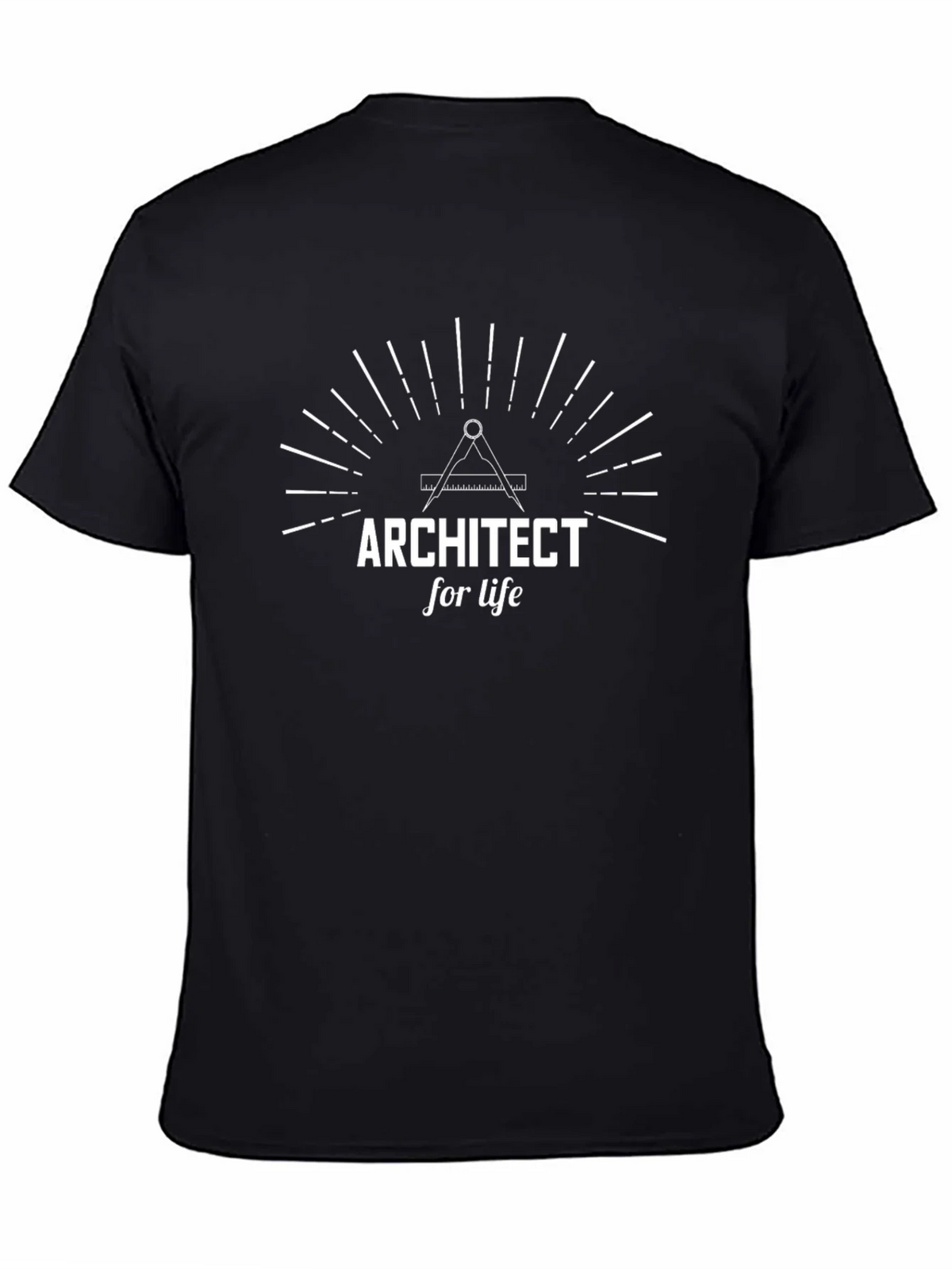 Architect for Life T-Shirt - Black Design product image 4