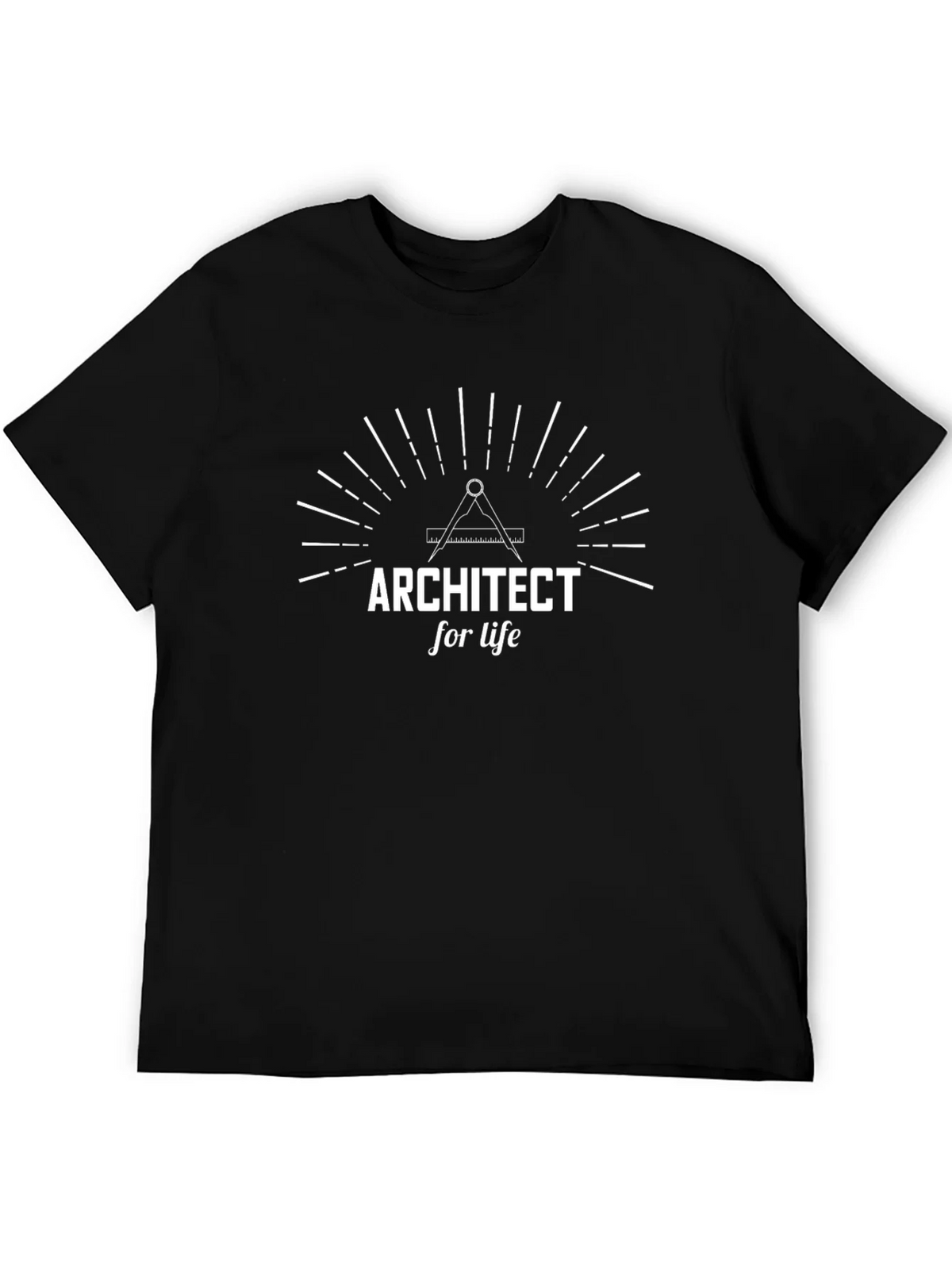 Architect for Life T-Shirt - Black Design product image 5