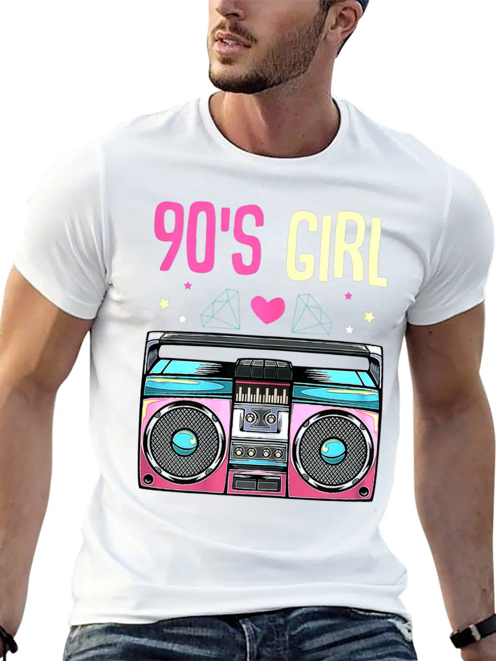 90s Girl Boombox T-Shirt - Retro Style product image 11