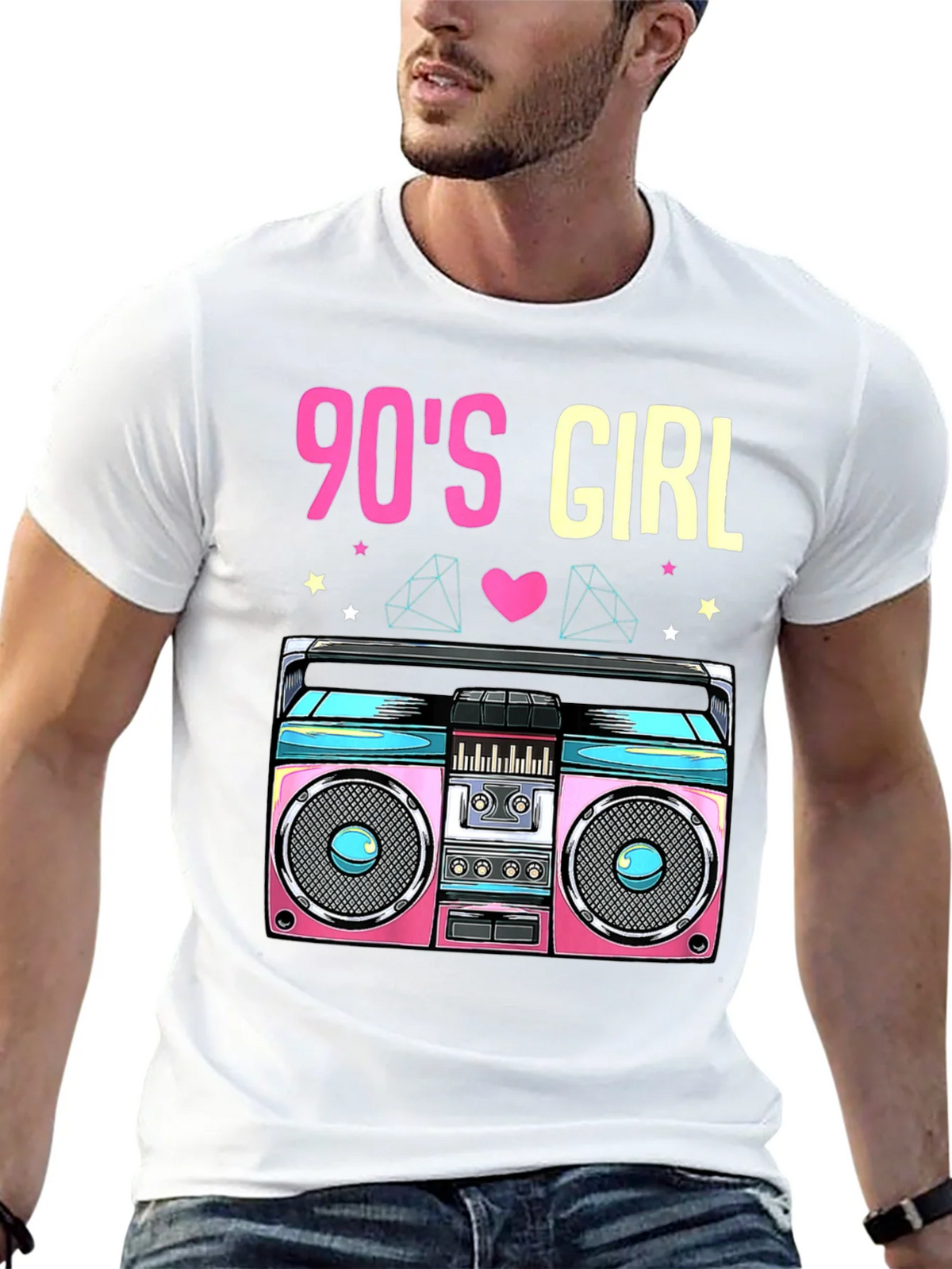 90s Girl Boombox T-Shirt - Retro Style product image 11