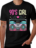 90s Girl Boombox T-Shirt - Retro Style product image 1