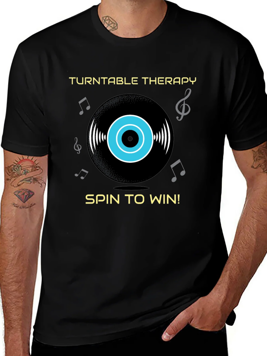 Turntable Therapy Graphic T-Shirt product image 1
