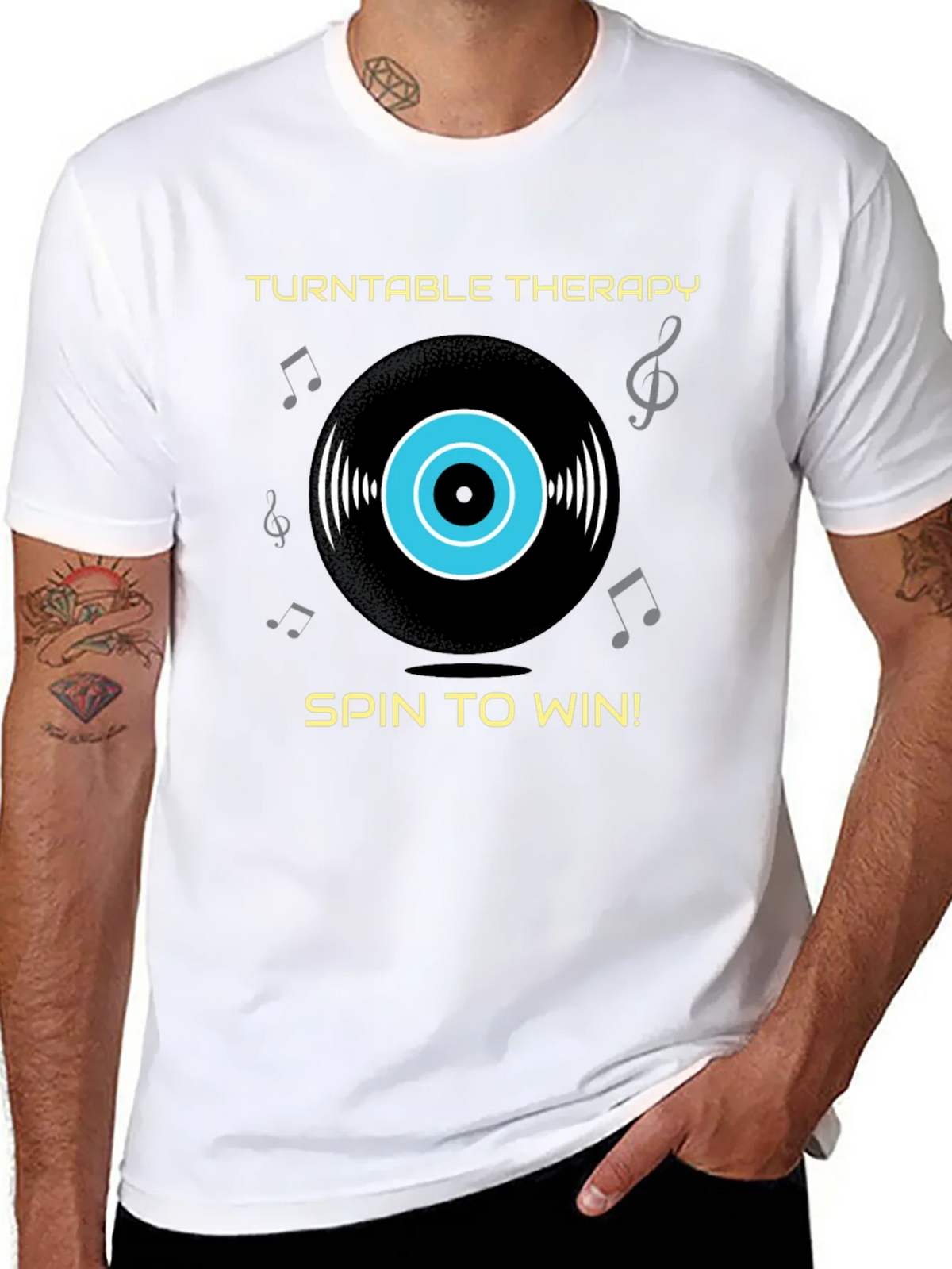 Turntable Therapy Graphic T-Shirt product image 5