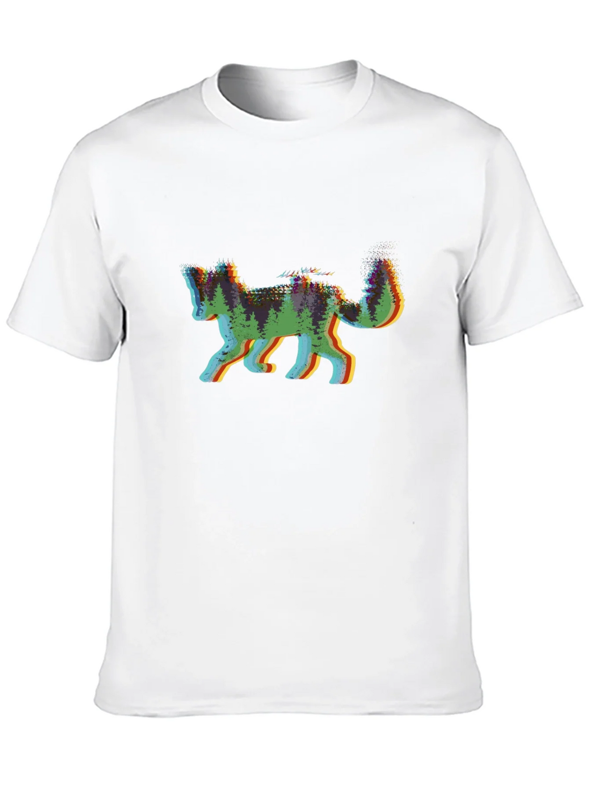 Nature Fox Graphic Tee - Black Cotton Shirt product image 9