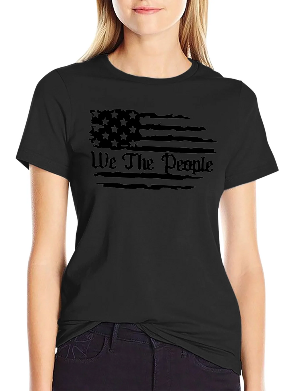 We The People Flag T-Shirt - Patriotic Graphic Tee product image 2