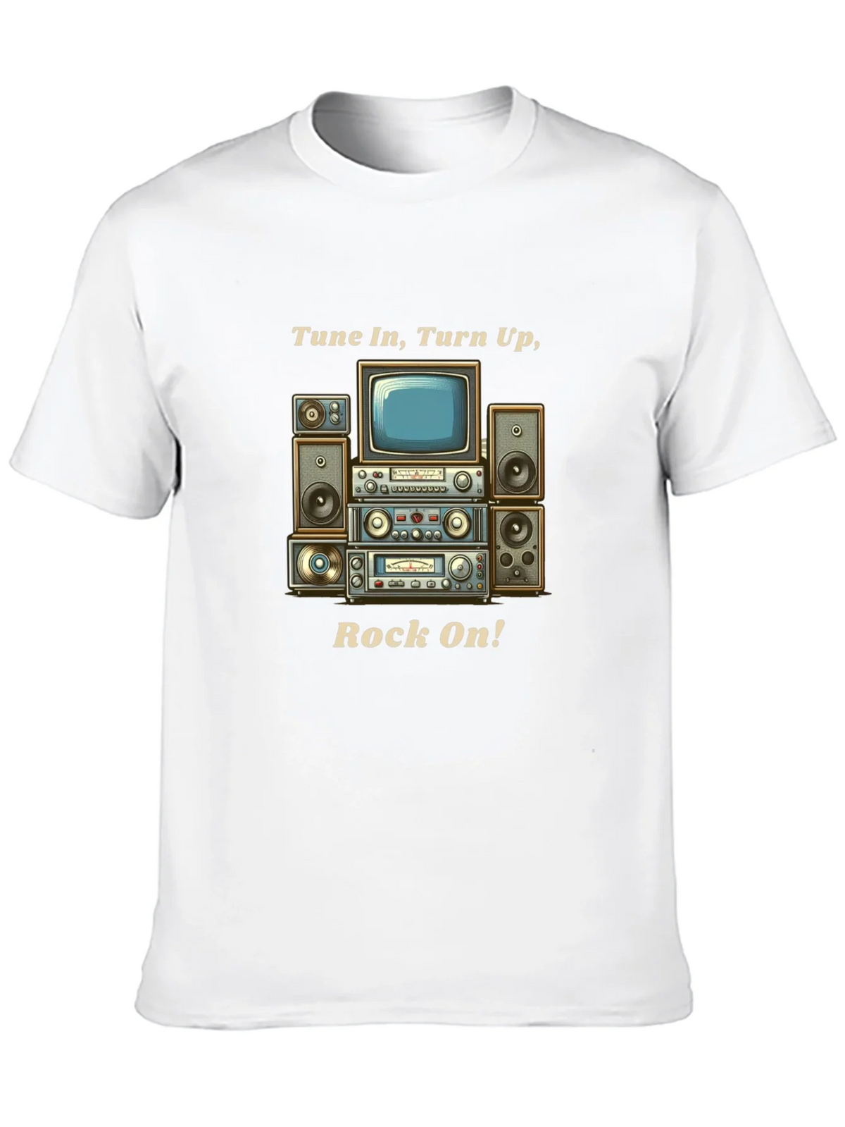 Tune In Turn Up Rock On! Graphic T-Shirt product image 8