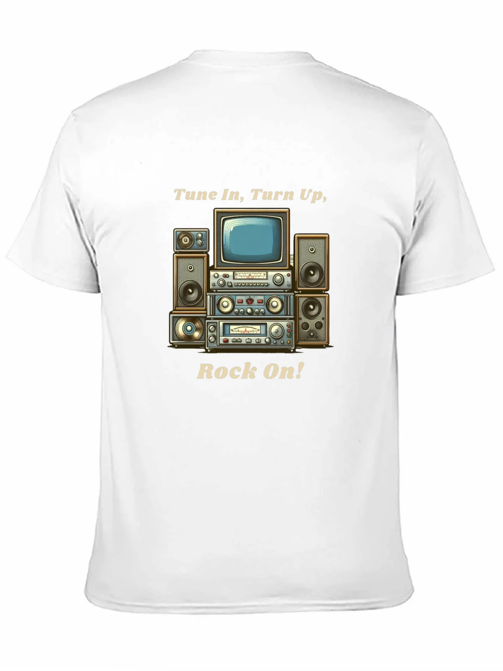 Tune In Turn Up Rock On! Graphic T-Shirt product image 9