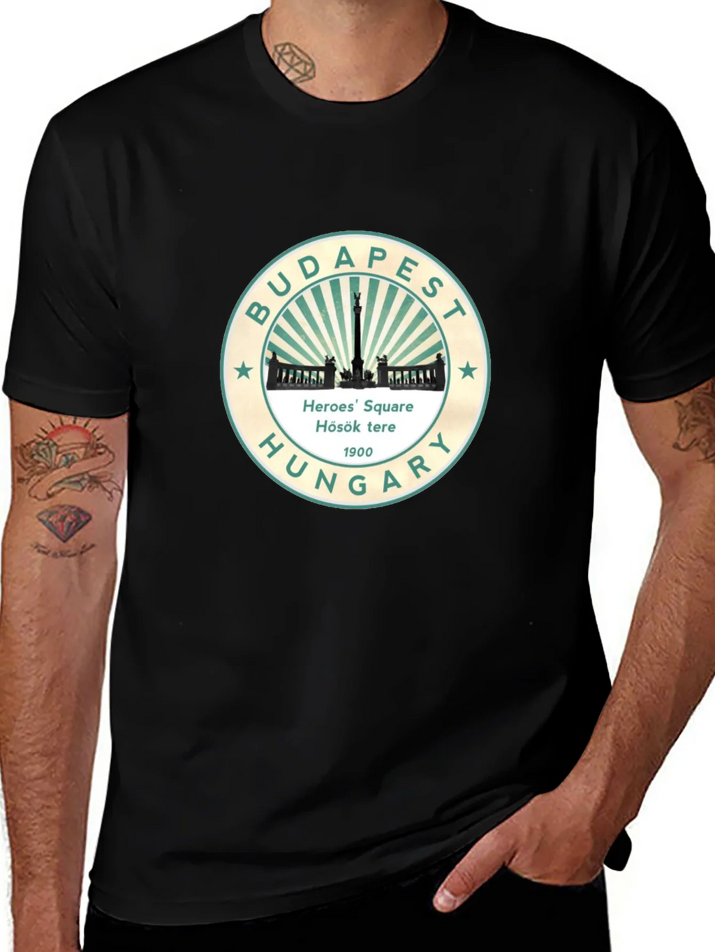 Budapest Heroes Square Hungary Graphic T-Shirt product image 1