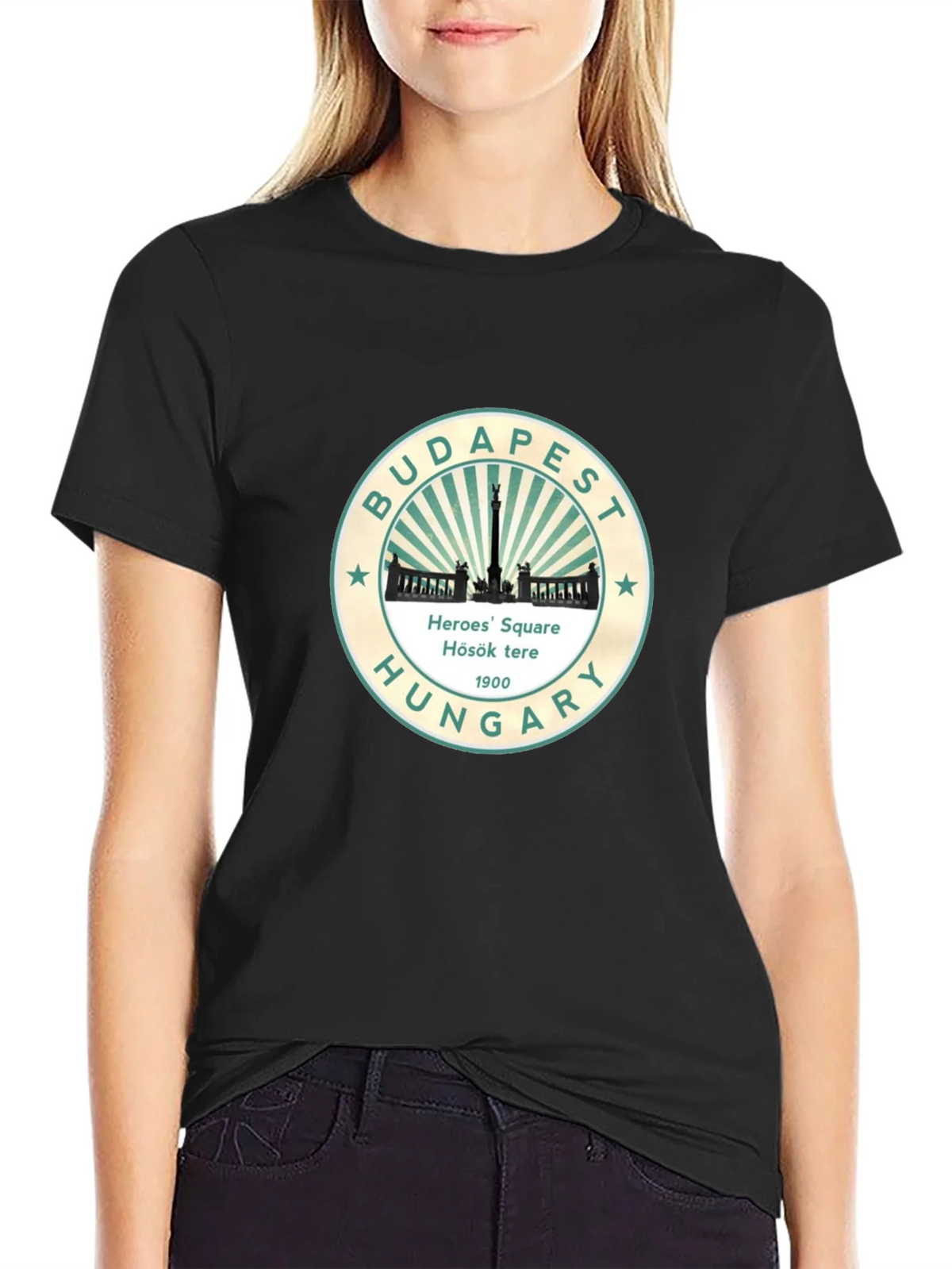 Budapest Heroes Square Hungary Graphic T-Shirt product image 2