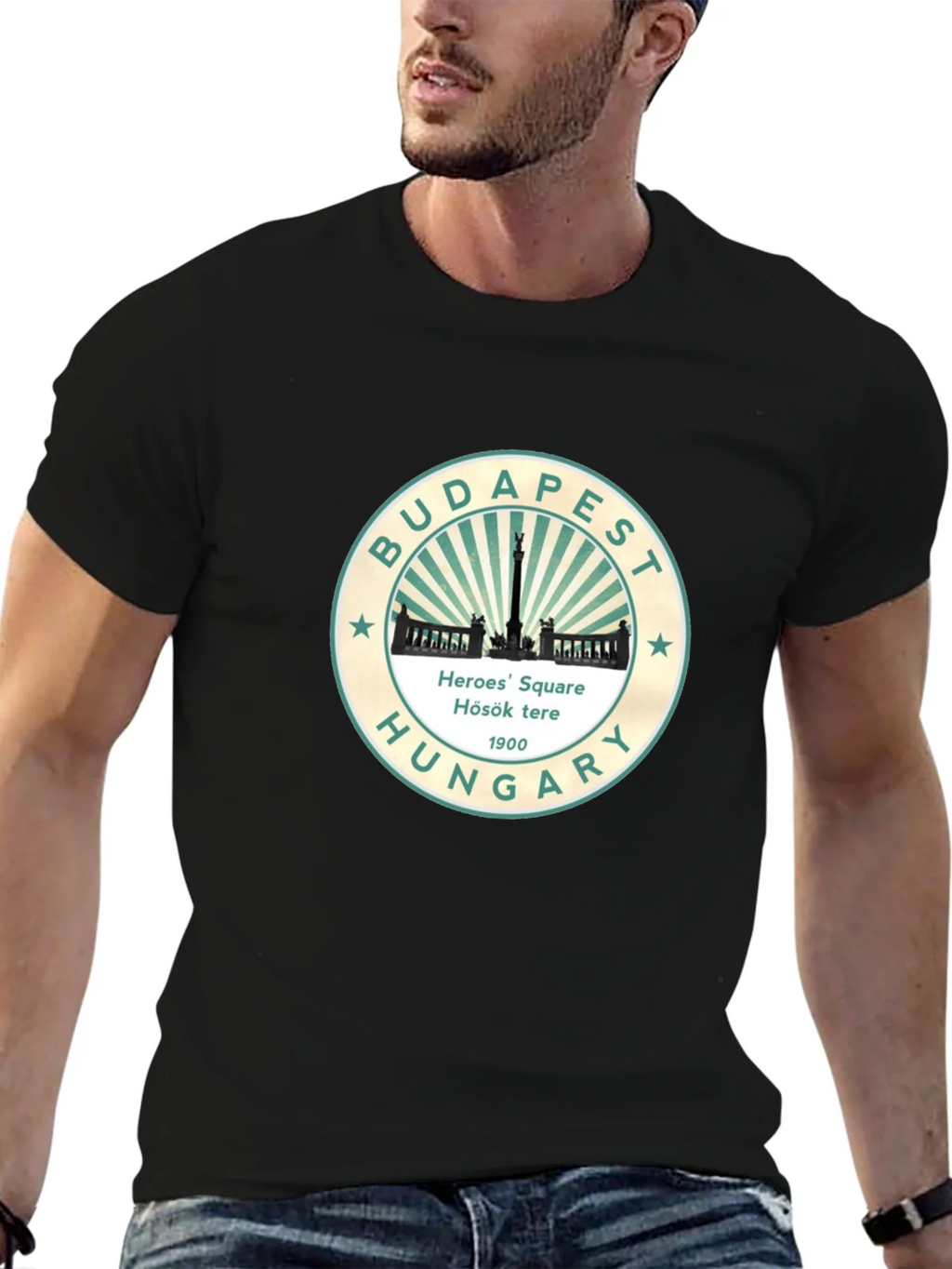 Budapest Heroes Square Hungary Graphic T-Shirt product image 6