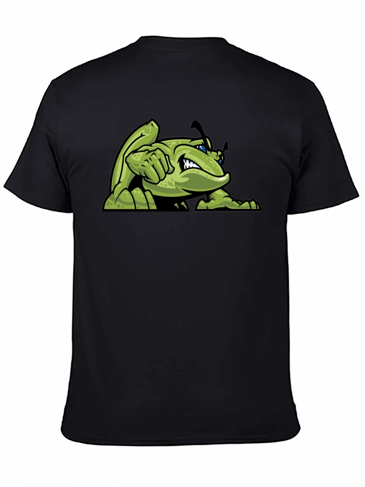 Green Angry Bug Graphic Tee - Mens Black T-Shirt product image 4