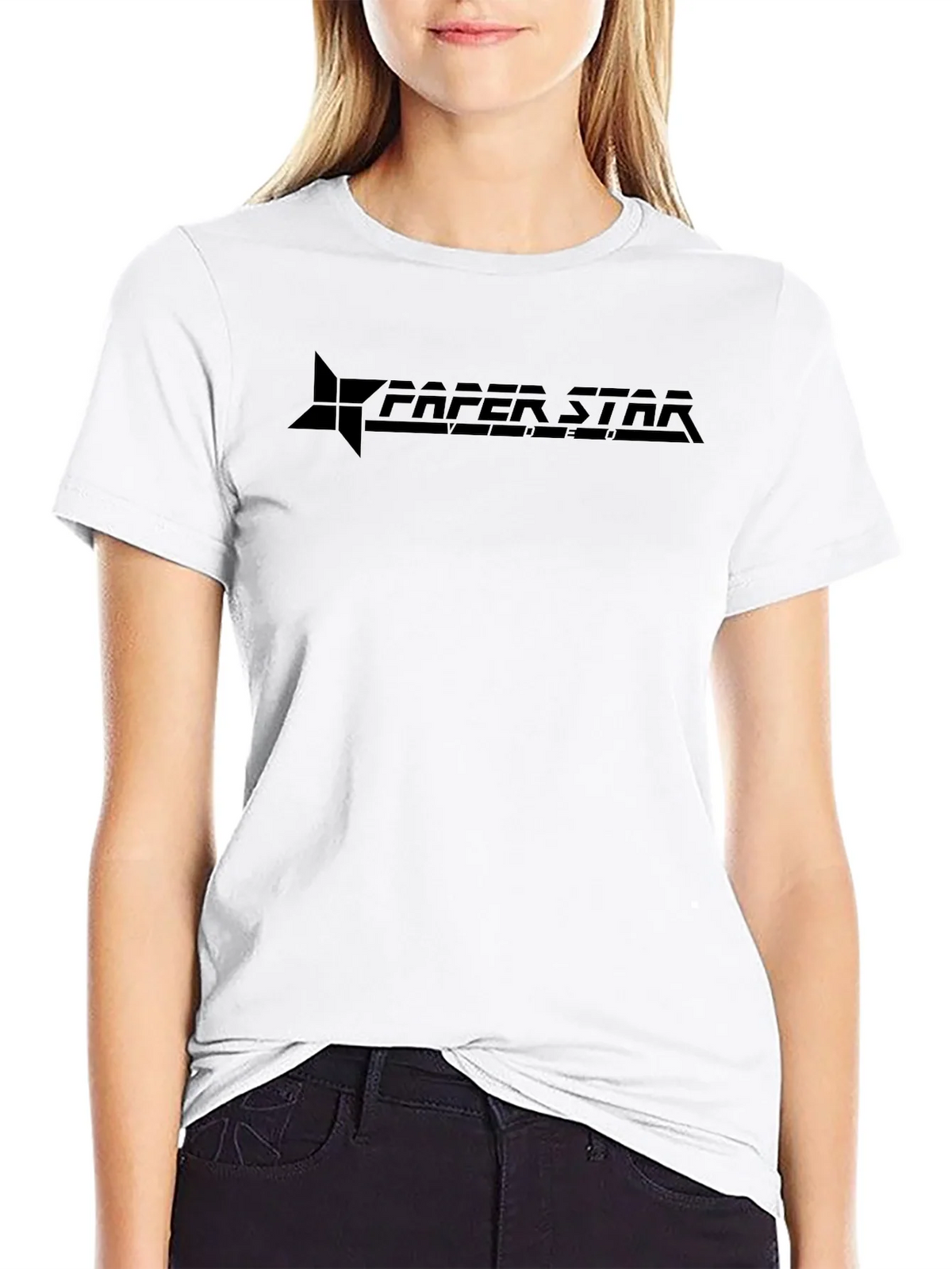 Paper Star Black Graphic T-Shirt product image 7