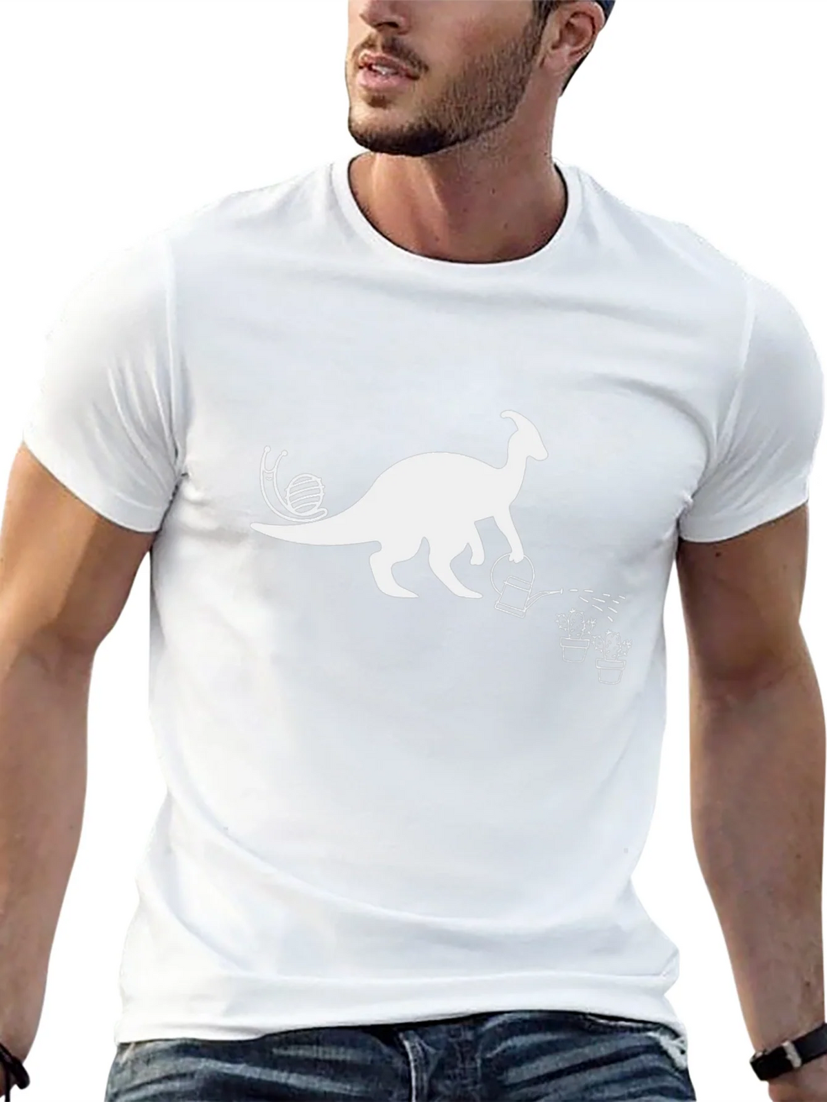 Dino Gardener Black T-Shirt product image 10
