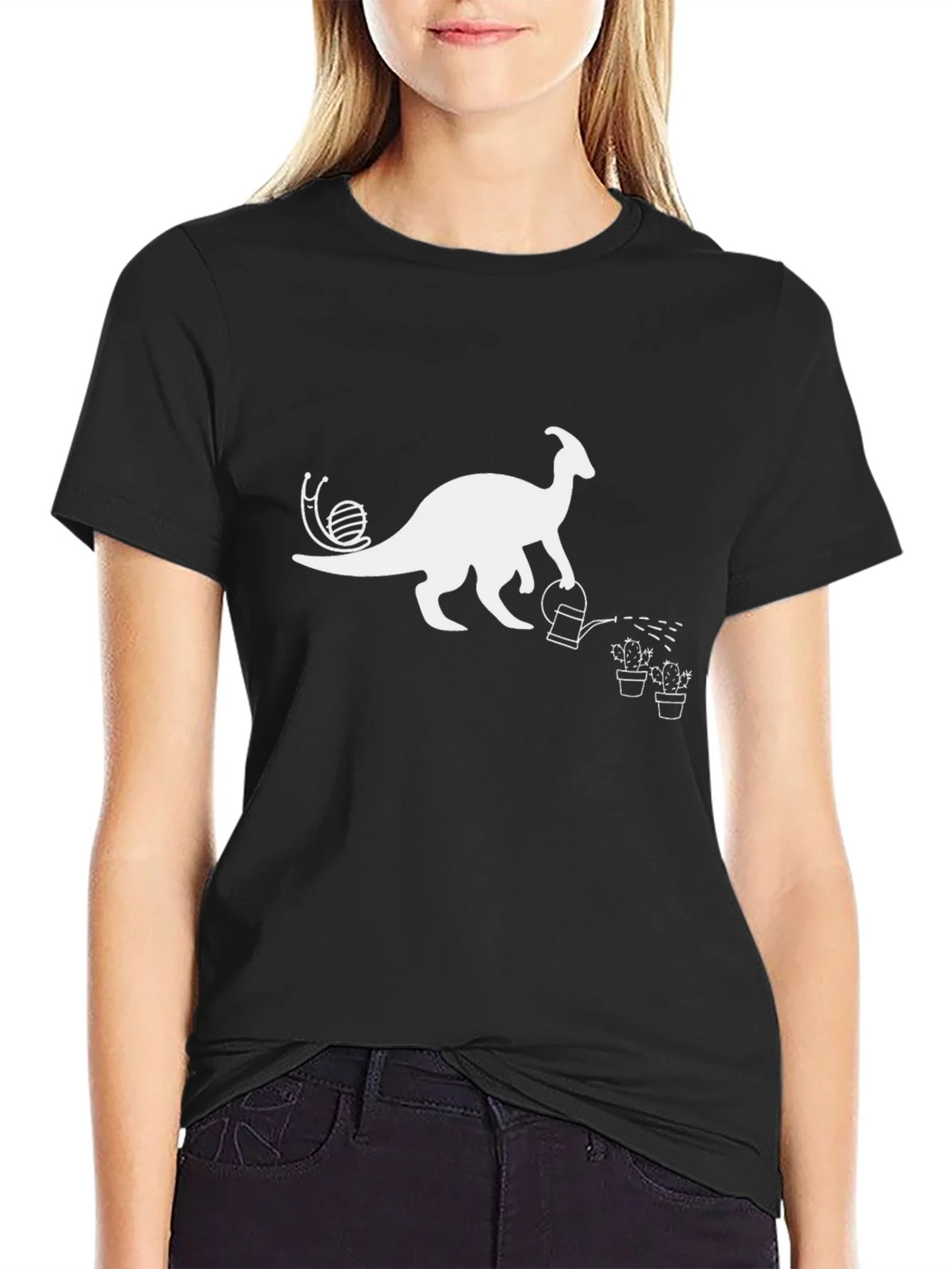 Dino Gardener Black T-Shirt product image 2