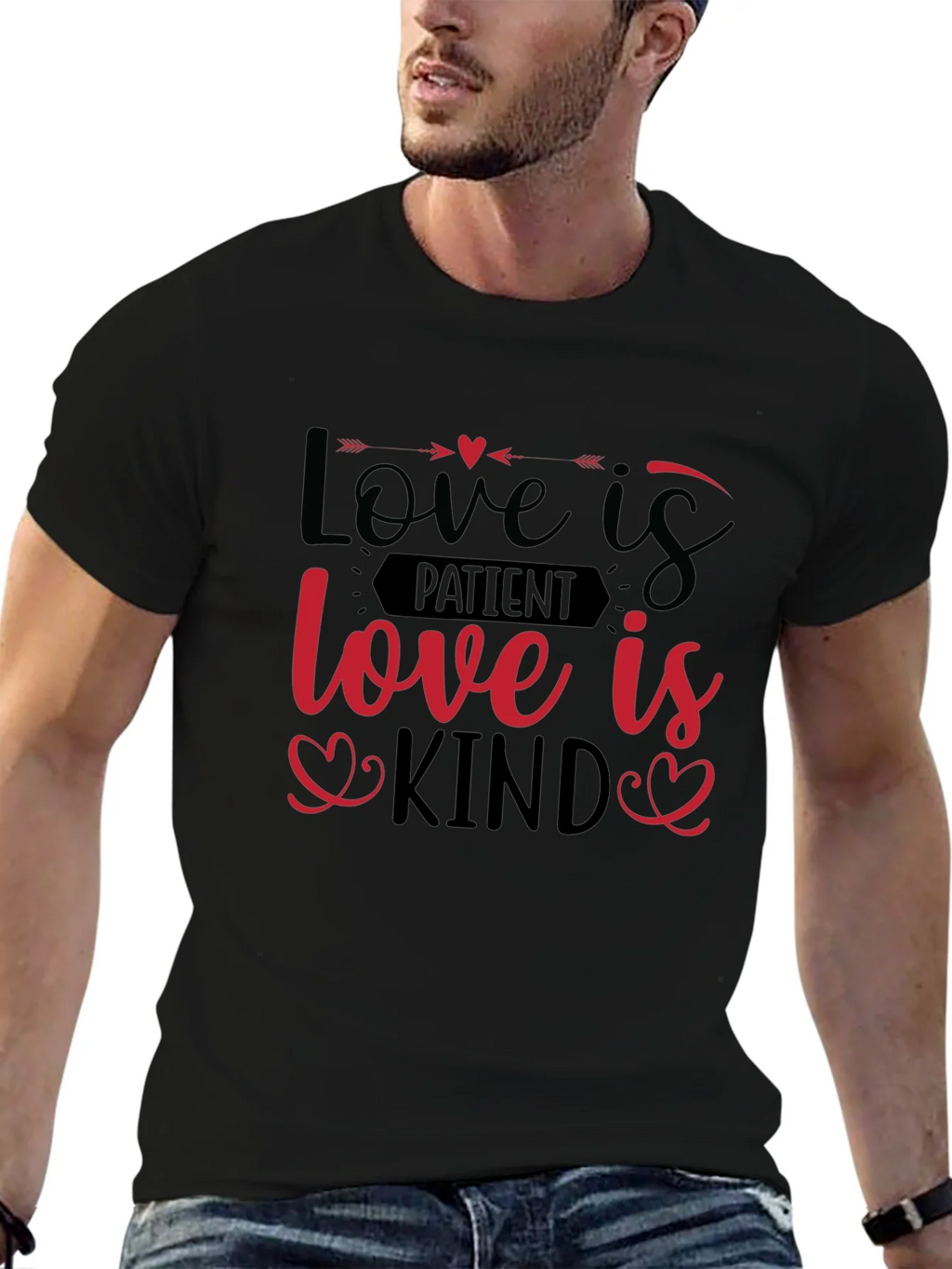 Love Is Kind Graphic Tee - Black product image 1