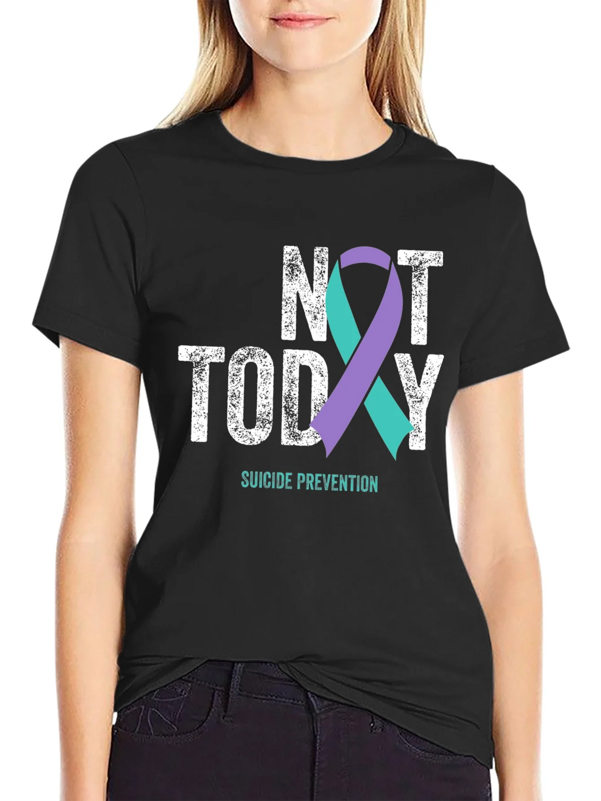 Not Today Suicide Prevention Awareness T-Shirt product image 2