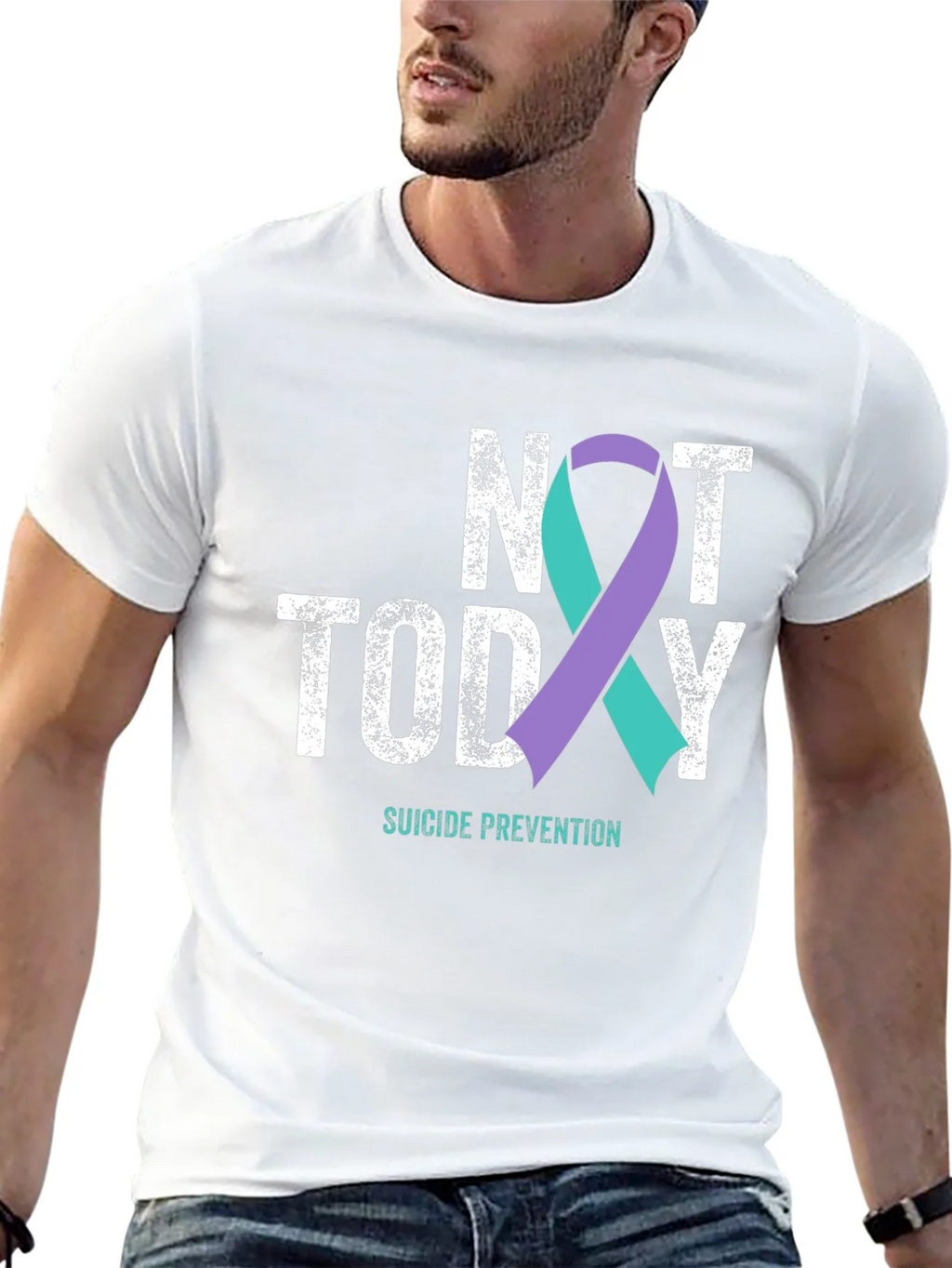 Not Today Suicide Prevention Awareness T-Shirt product image 12
