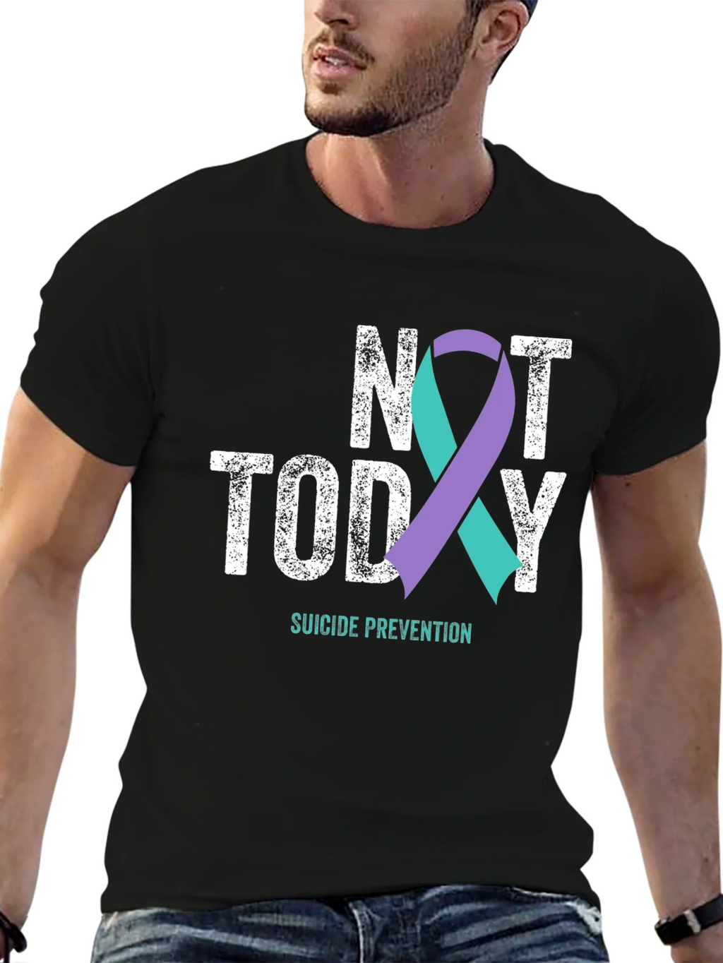 Not Today Suicide Prevention Awareness T-Shirt product image 6