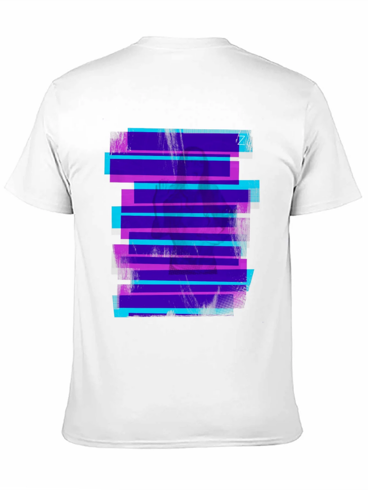 Retro Glitch Tee - Black Graphic Print T-Shirt product image 10