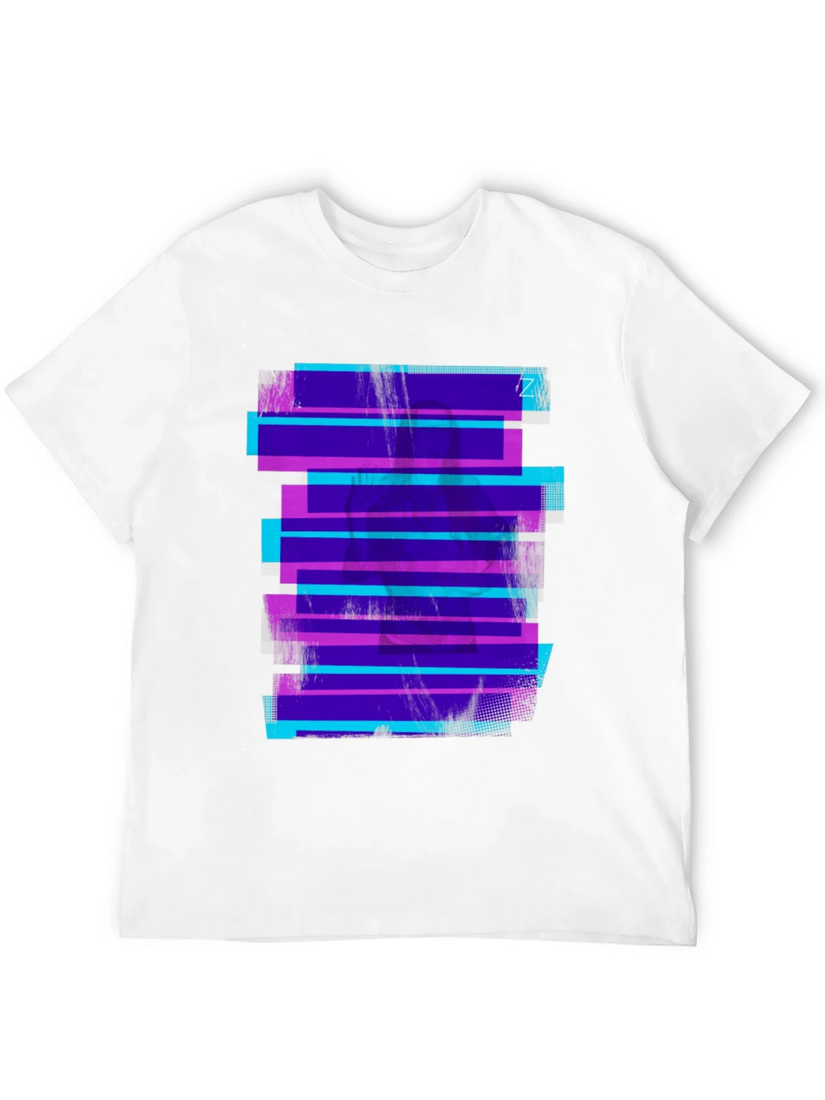 Retro Glitch Tee - Black Graphic Print T-Shirt product image 11