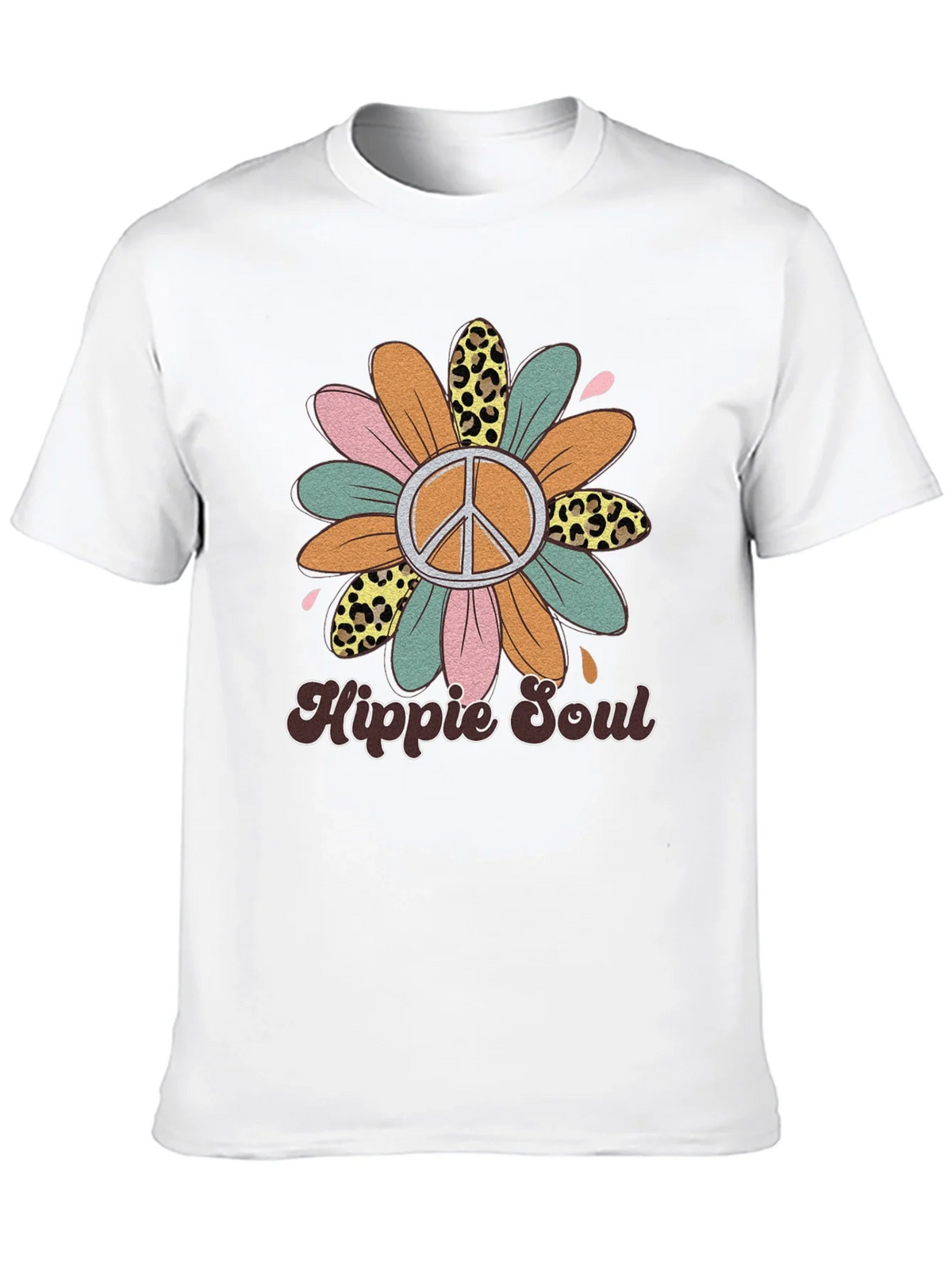 Hippie Soul Graphic Tee - Retro Flower Power Shirt product image 9