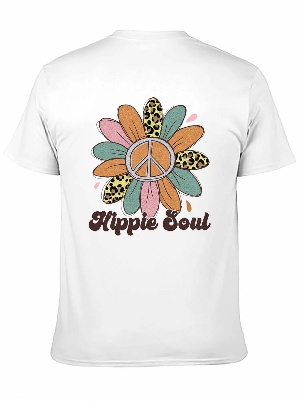 Hippie Soul Graphic Tee - Retro Flower Power Shirt product image 10