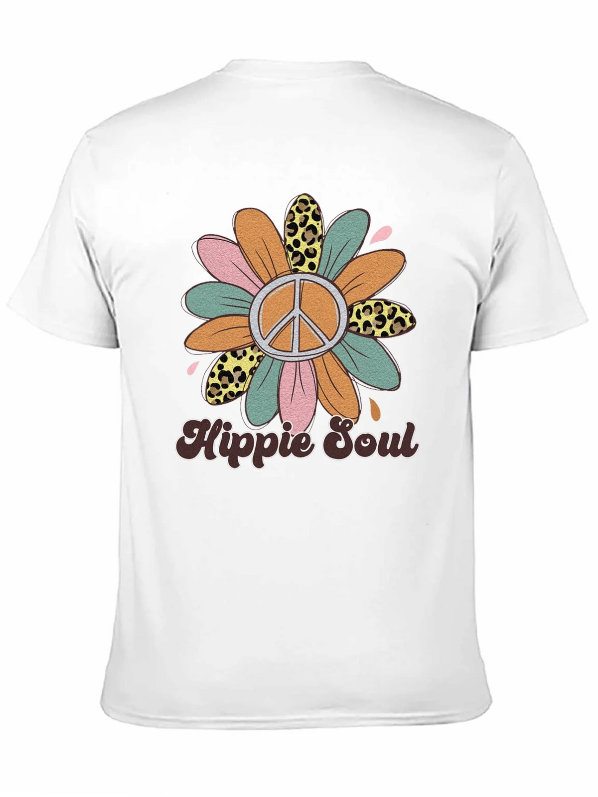 Hippie Soul Graphic Tee - Retro Flower Power Shirt product image 10
