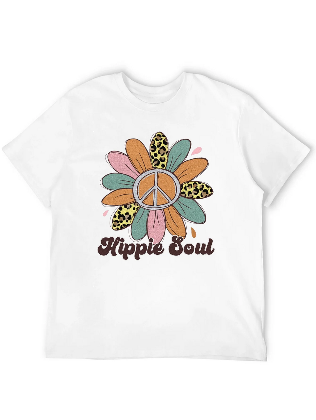Hippie Soul Graphic Tee - Retro Flower Power Shirt product image 11