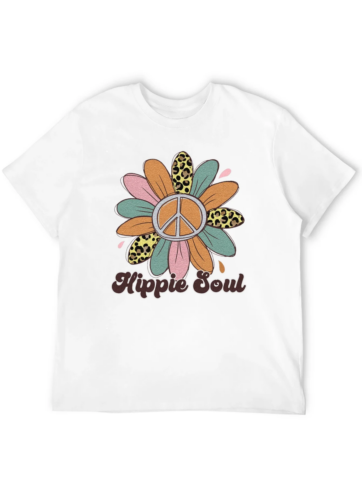 Hippie Soul Graphic Tee - Retro Flower Power Shirt product image 11