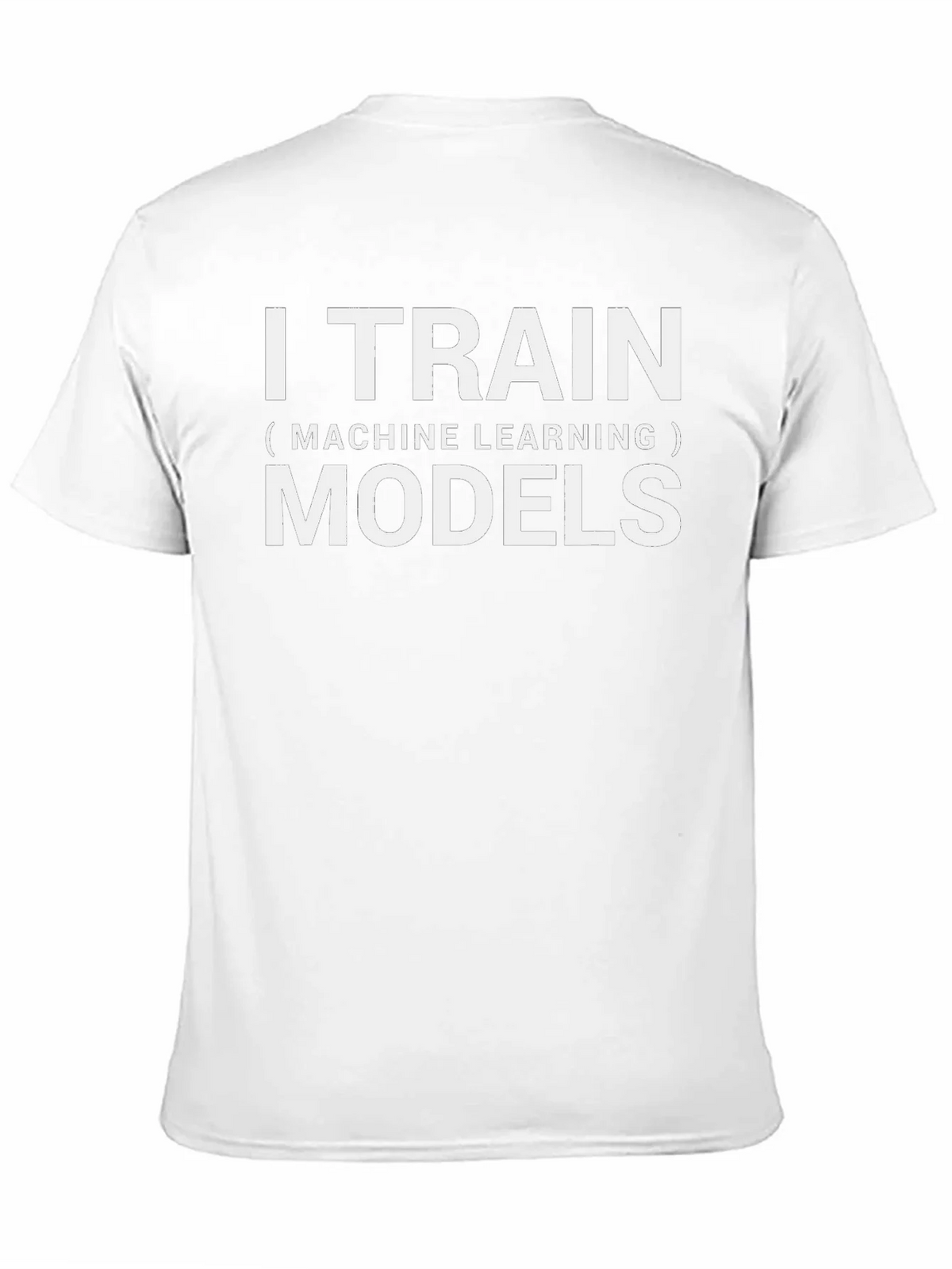I Train Machine Learning Models Black T-Shirt product image 10