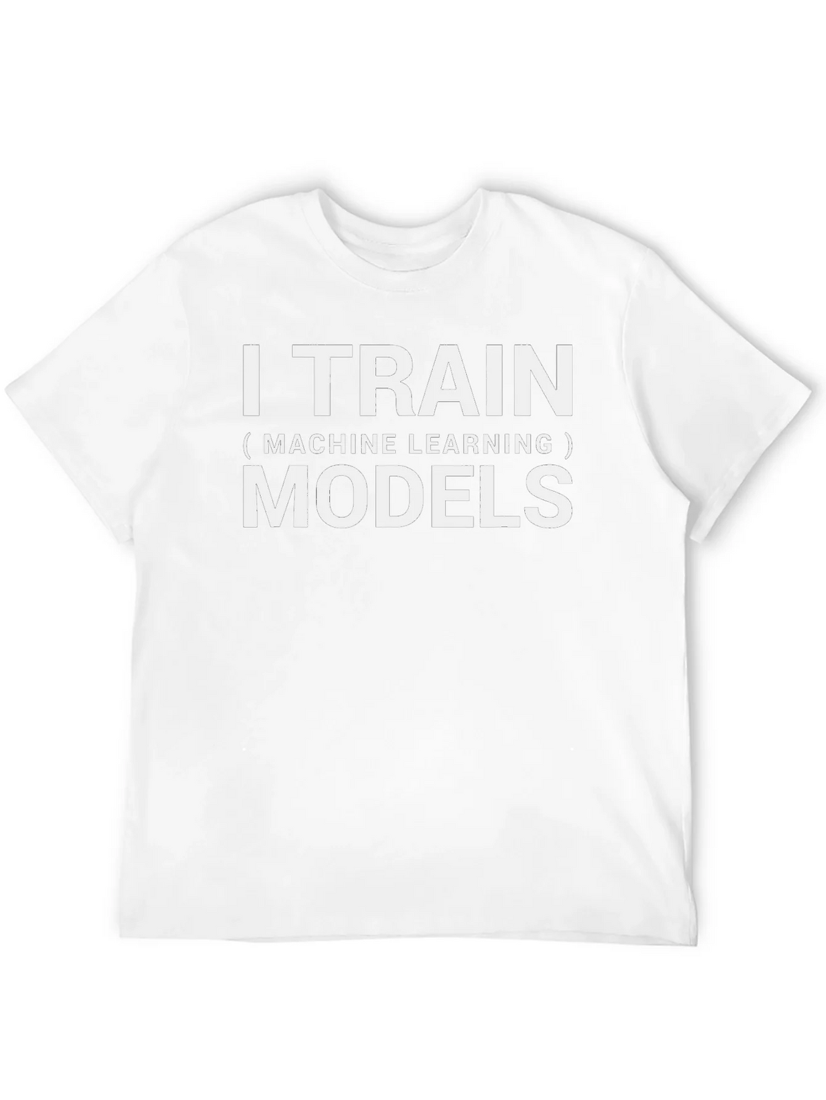 I Train Machine Learning Models Black T-Shirt product image 11