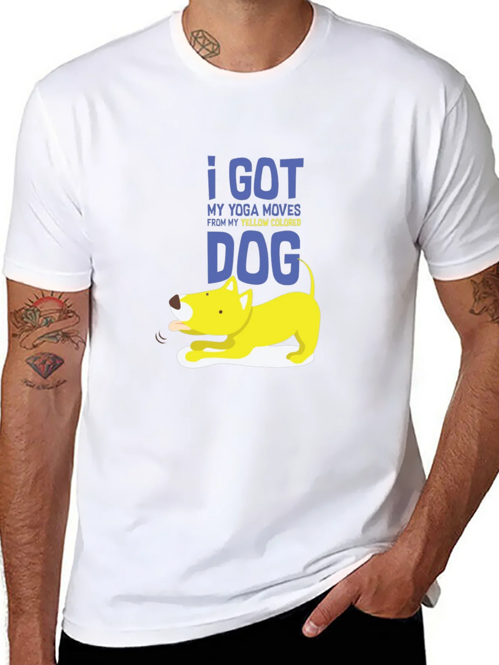 Yoga Dog Graphic Tee - Soft Cotton Blend product image 7
