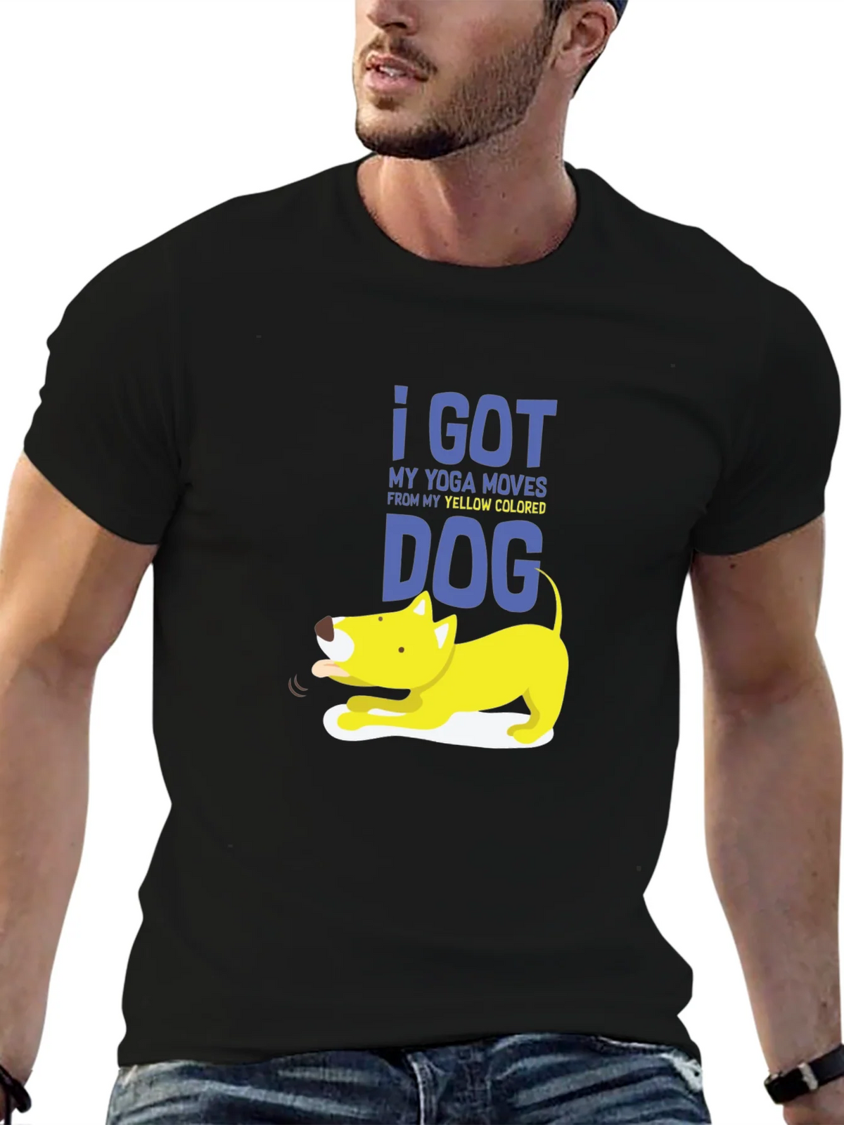 Yoga Dog Graphic Tee - Soft Cotton Blend product image 6