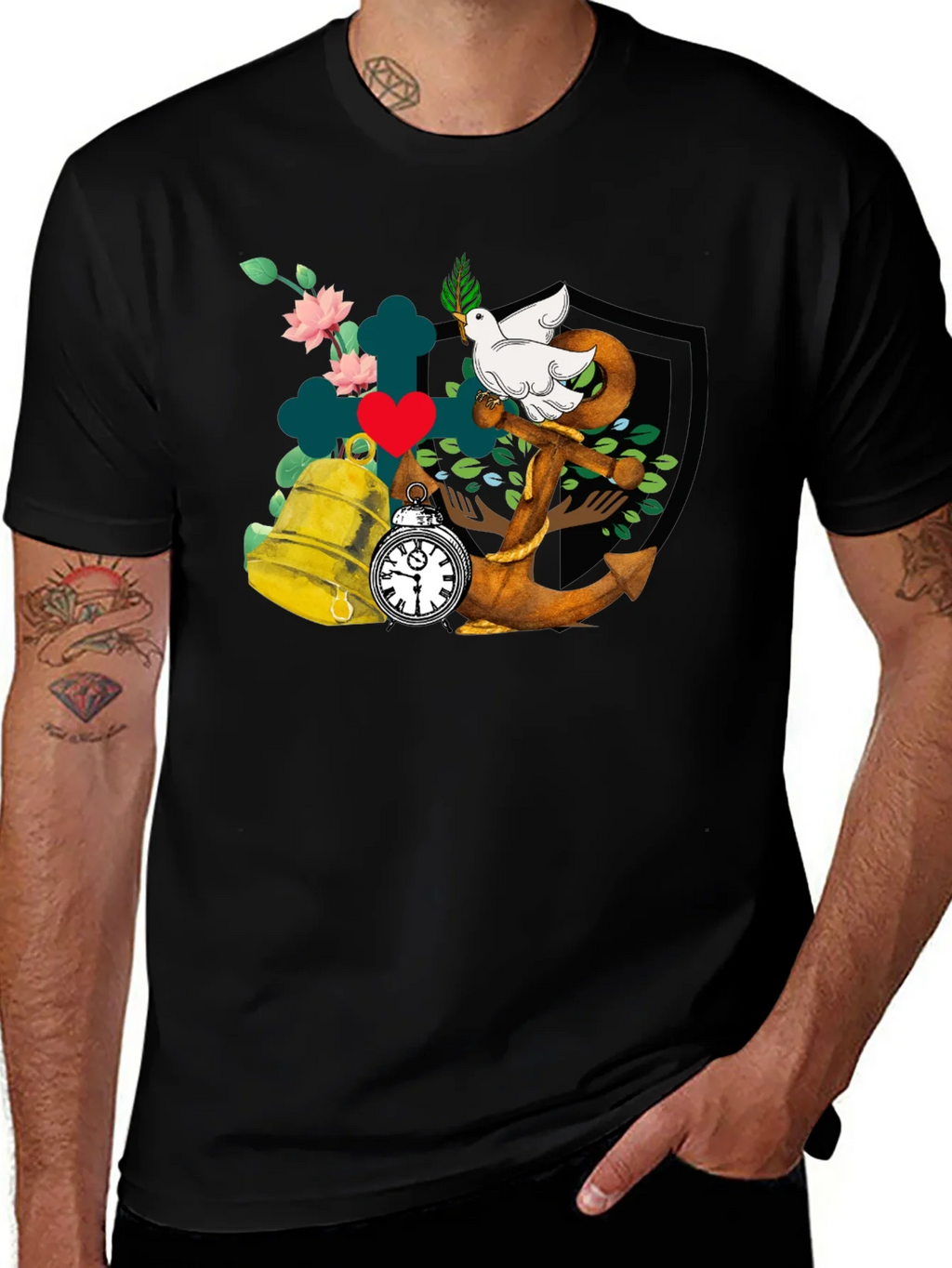 Dove Anchor Bell T-Shirt product image 1