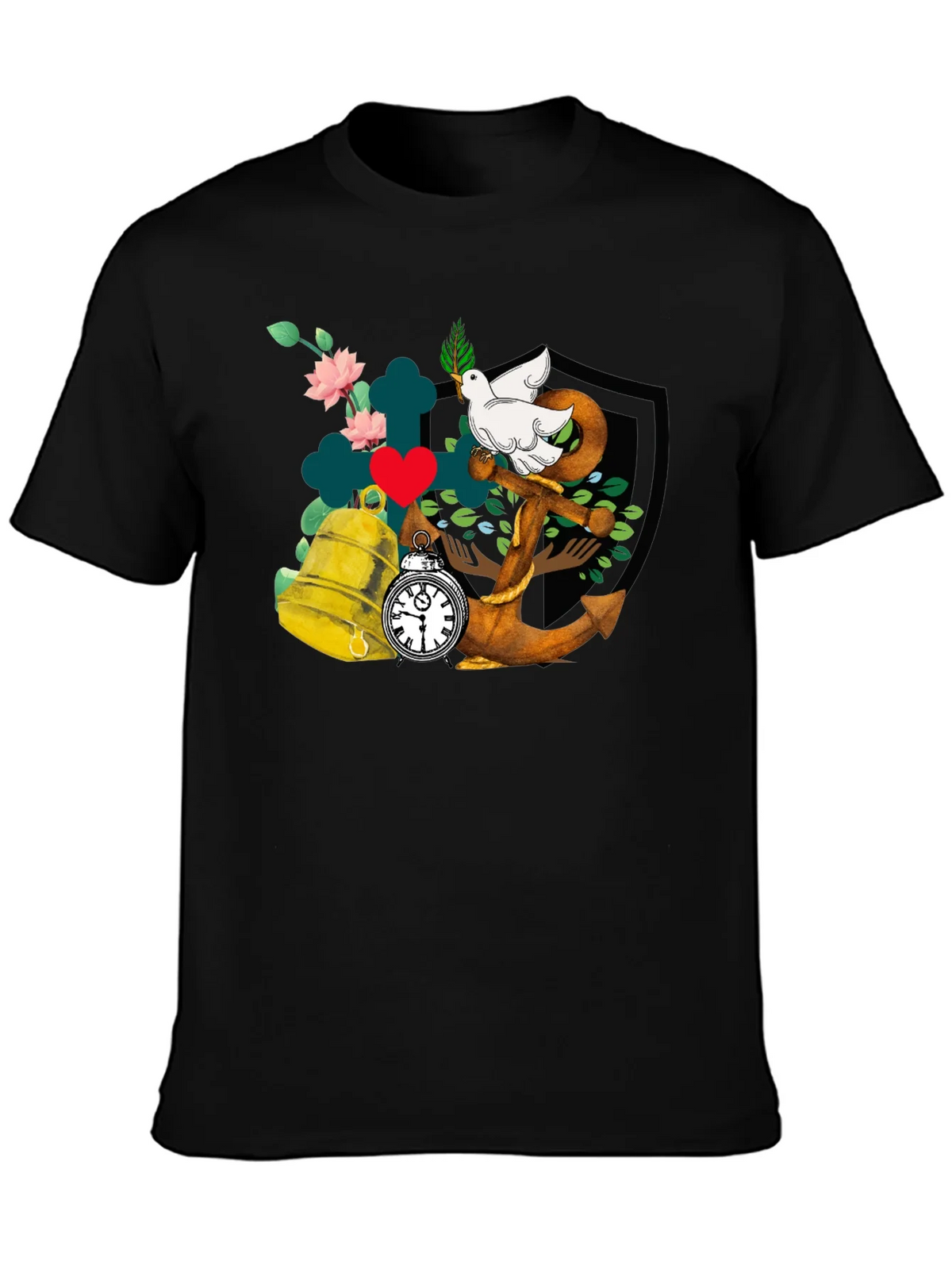 Dove Anchor Bell T-Shirt product image 3