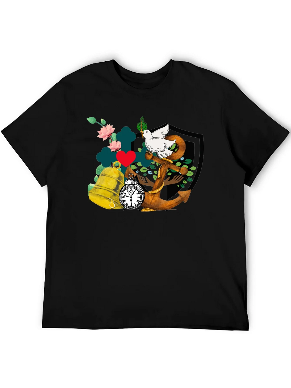 Dove Anchor Bell T-Shirt product image 5