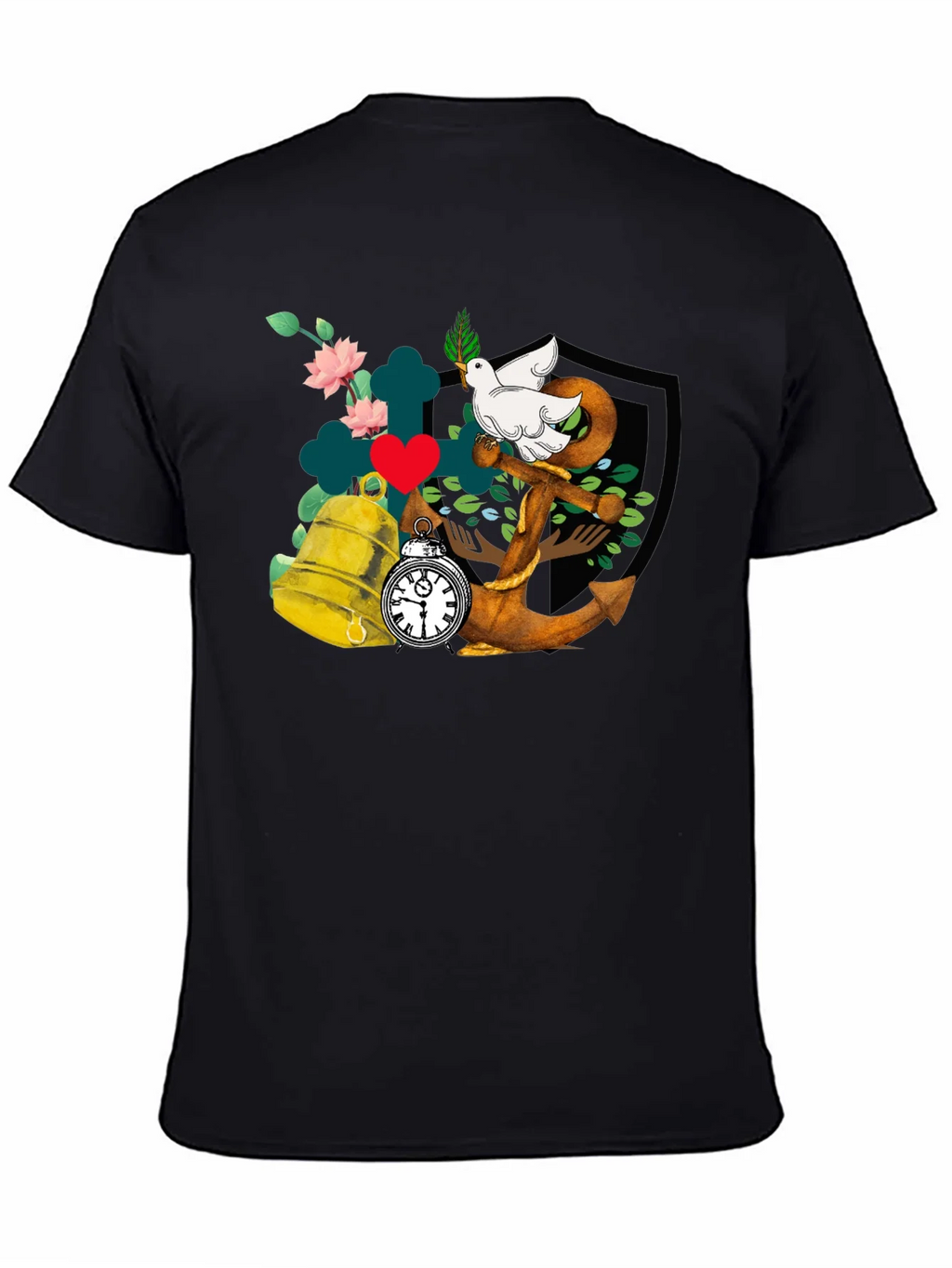 Dove Anchor Bell T-Shirt product image 4