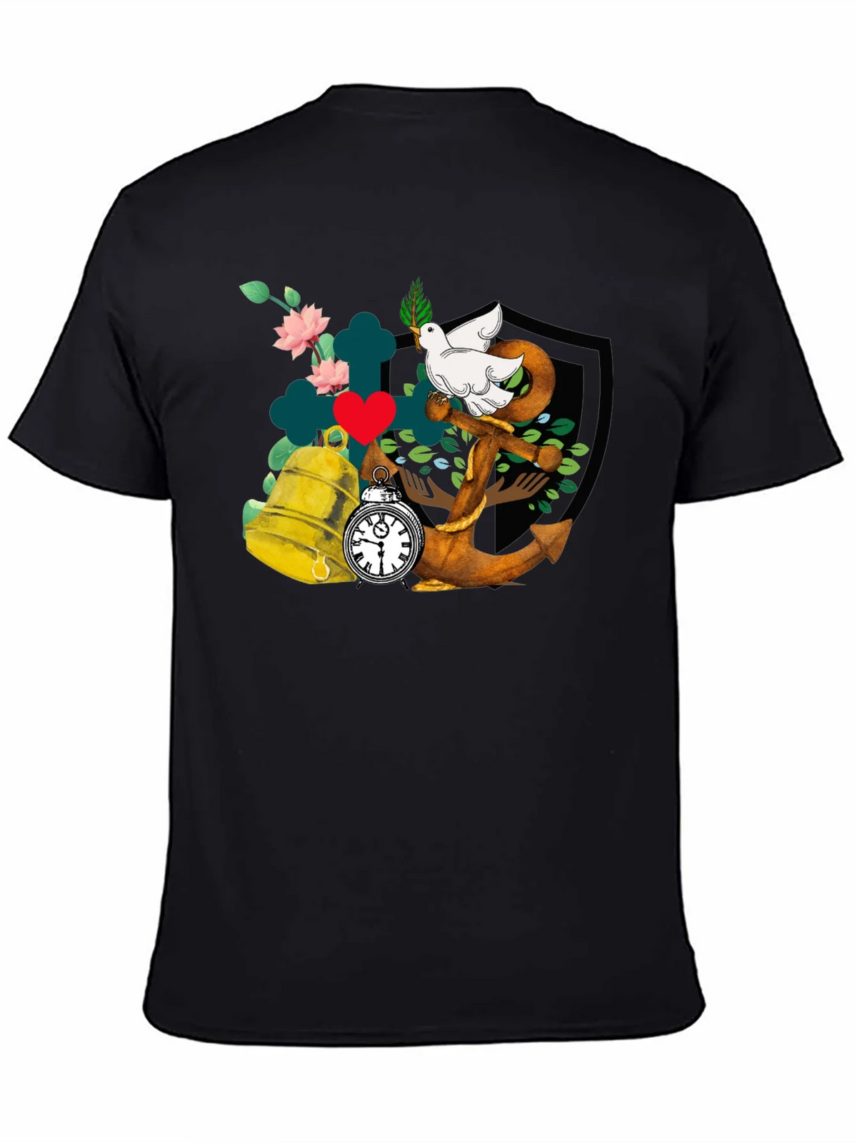 Dove Anchor Bell T-Shirt product image 4