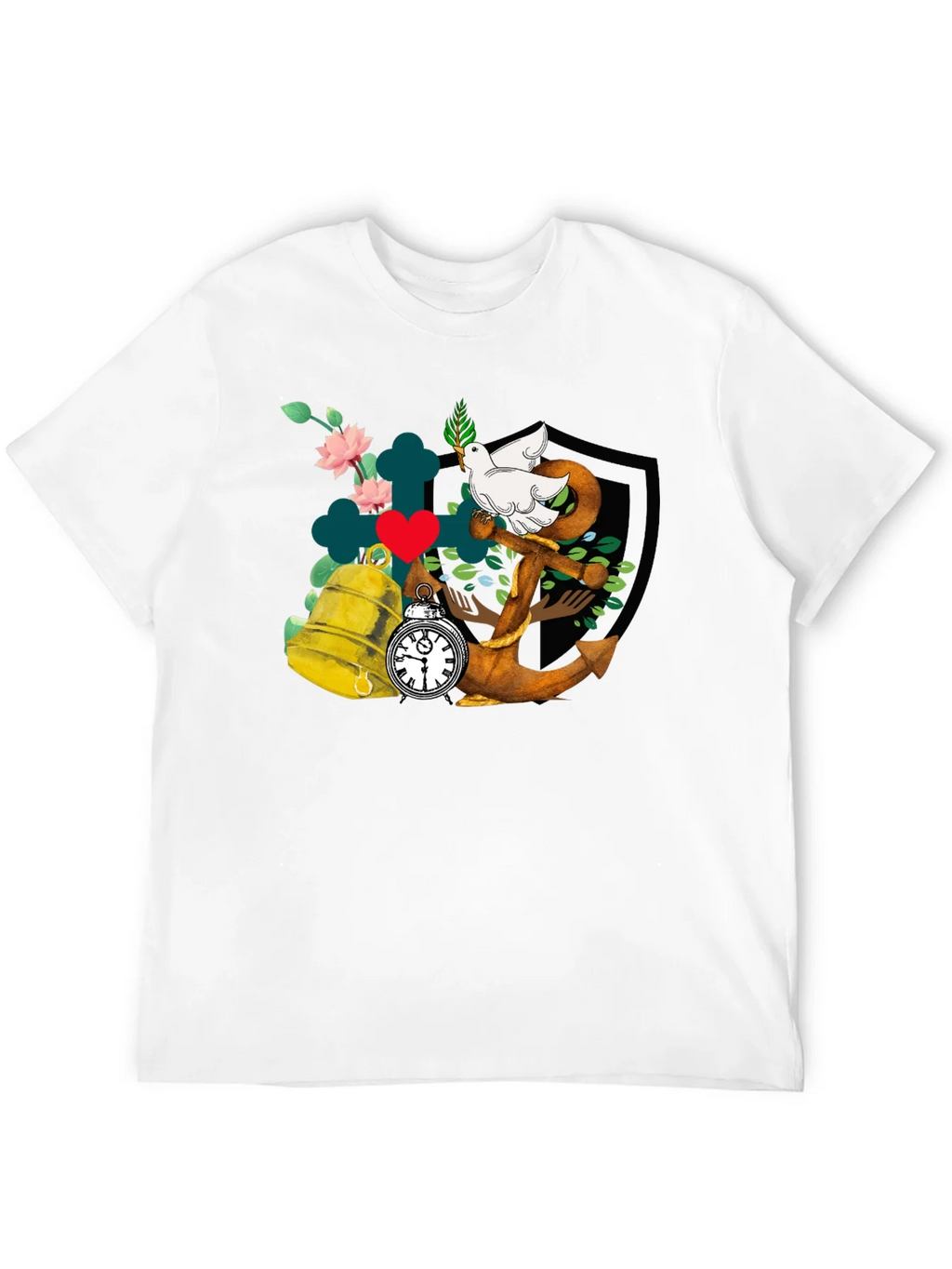 Dove Anchor Bell T-Shirt product image 11