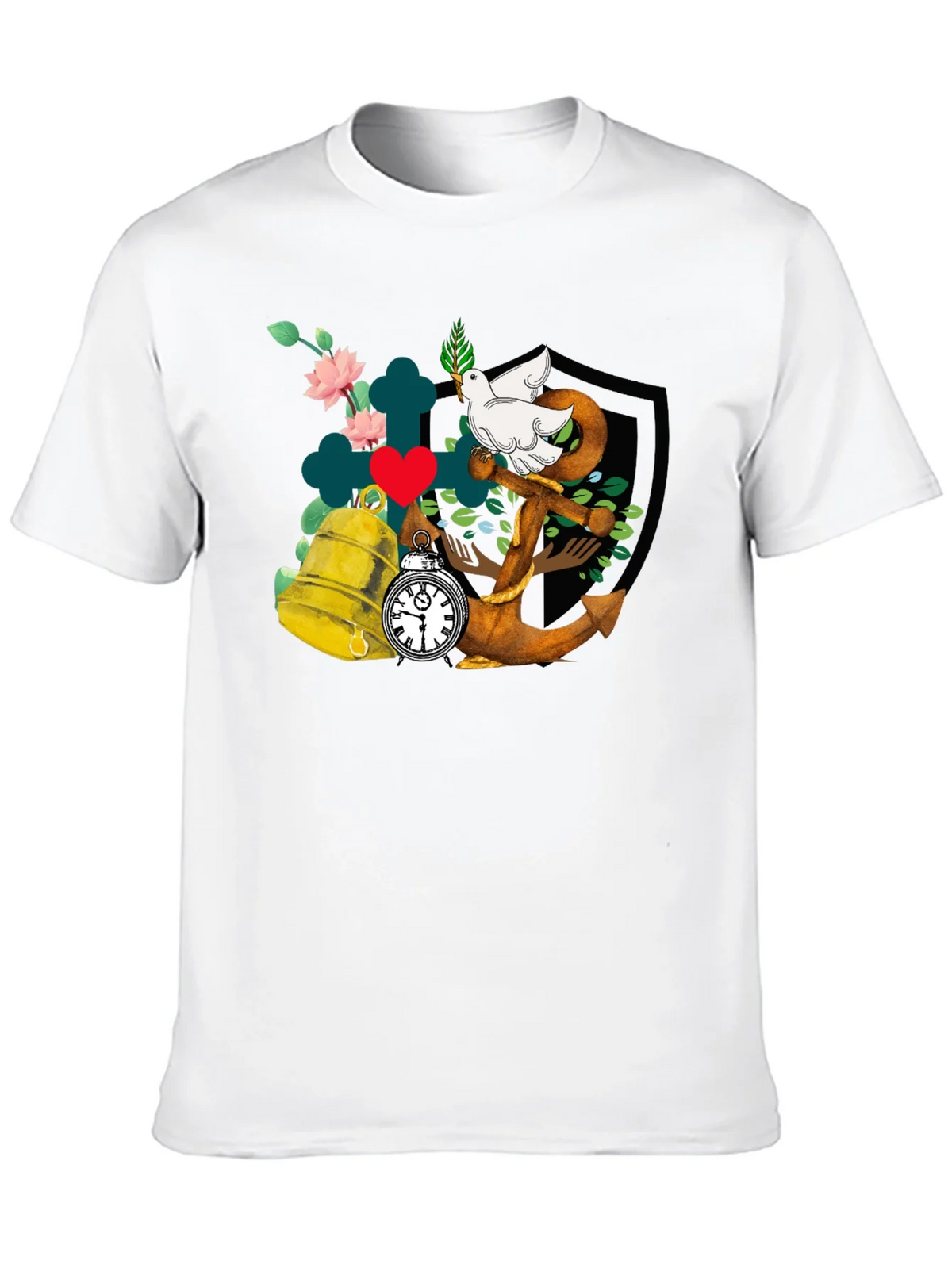 Dove Anchor Bell T-Shirt product image 9