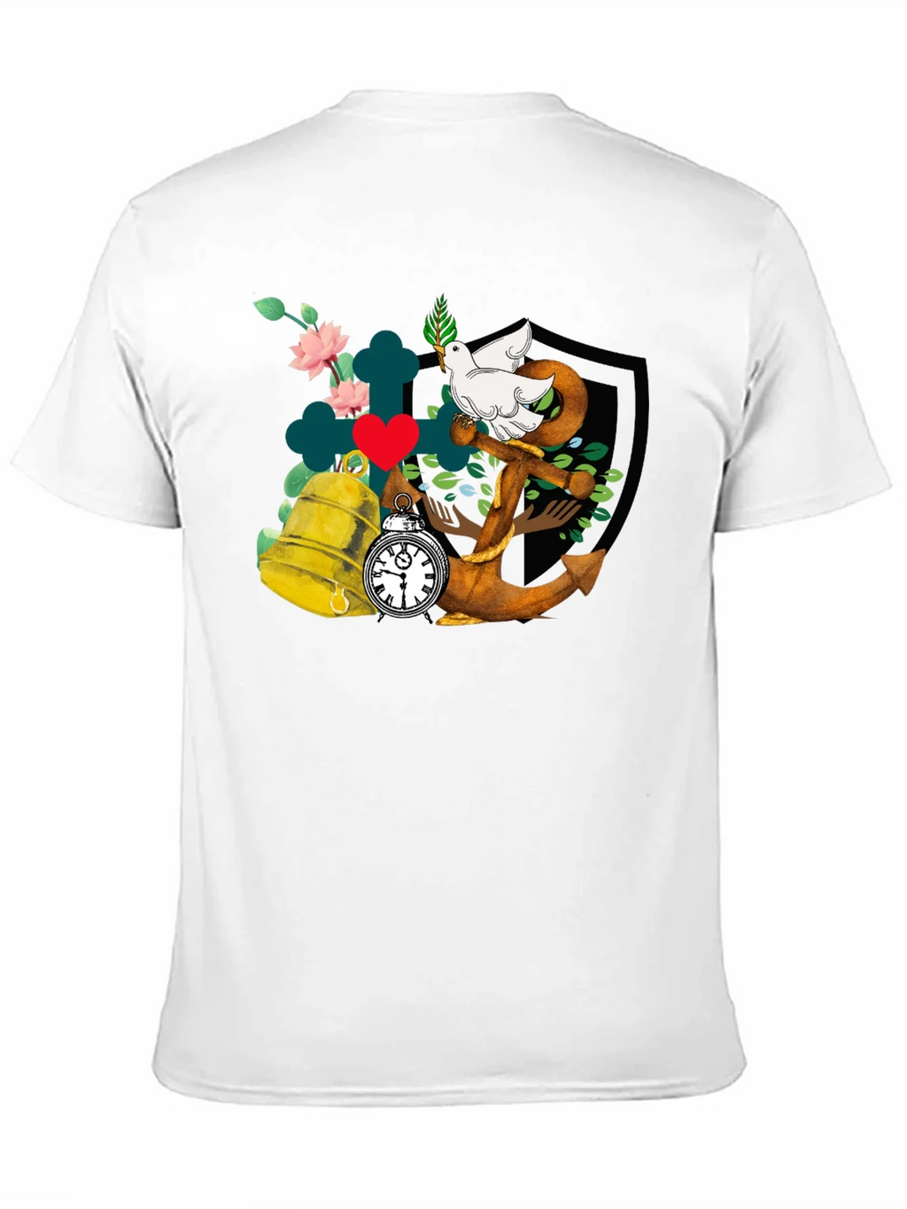 Dove Anchor Bell T-Shirt product image 10